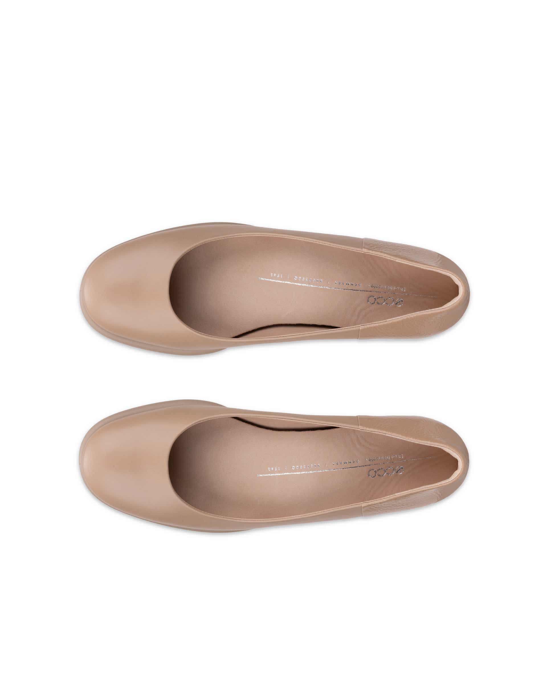 ECCO® Sculpted LX ballerines en cuir pour femme - Brun - Top left pair