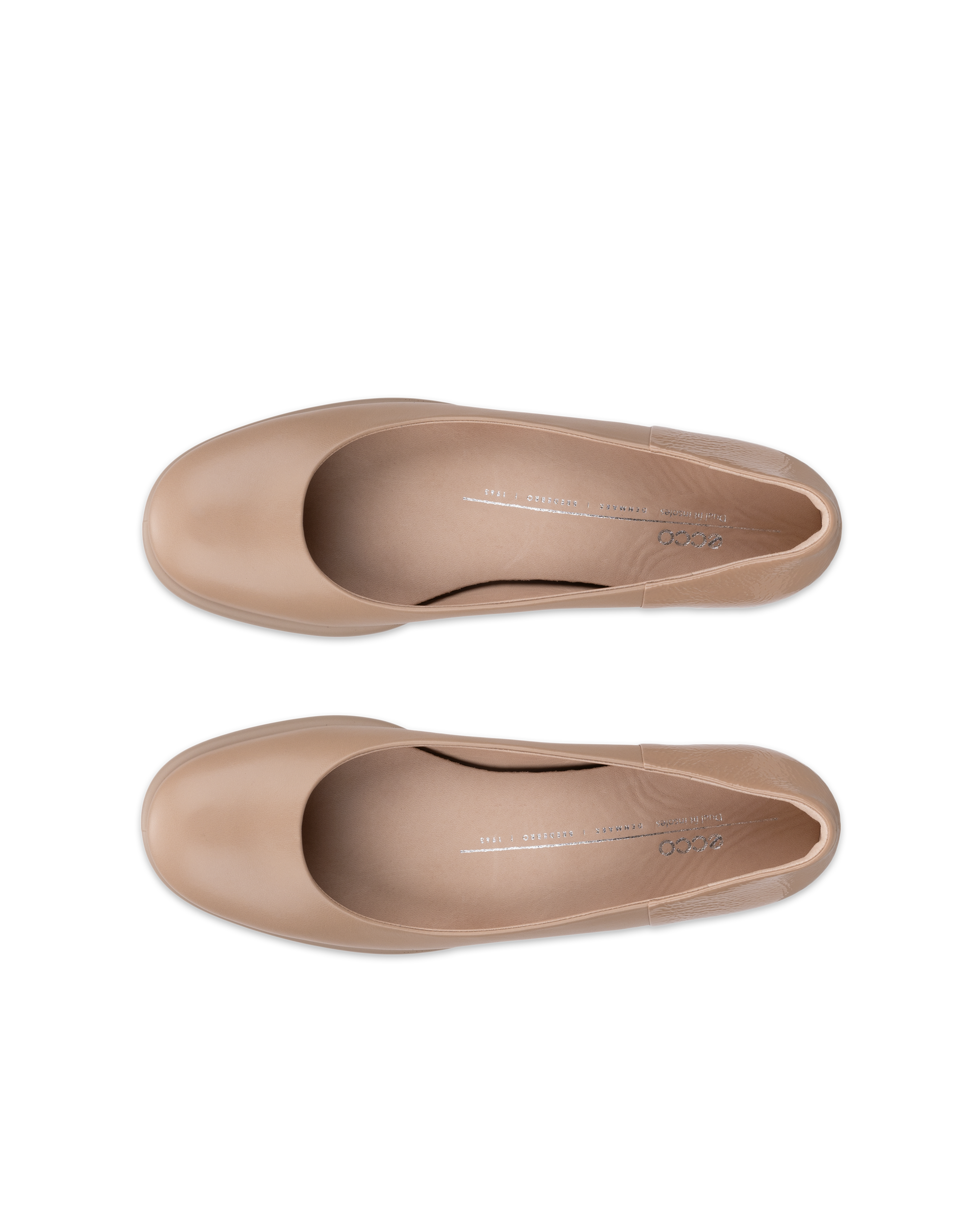 ECCO Sculpted LX ウィメンズ レザーバレリーナ - ブラウン - Top left pair