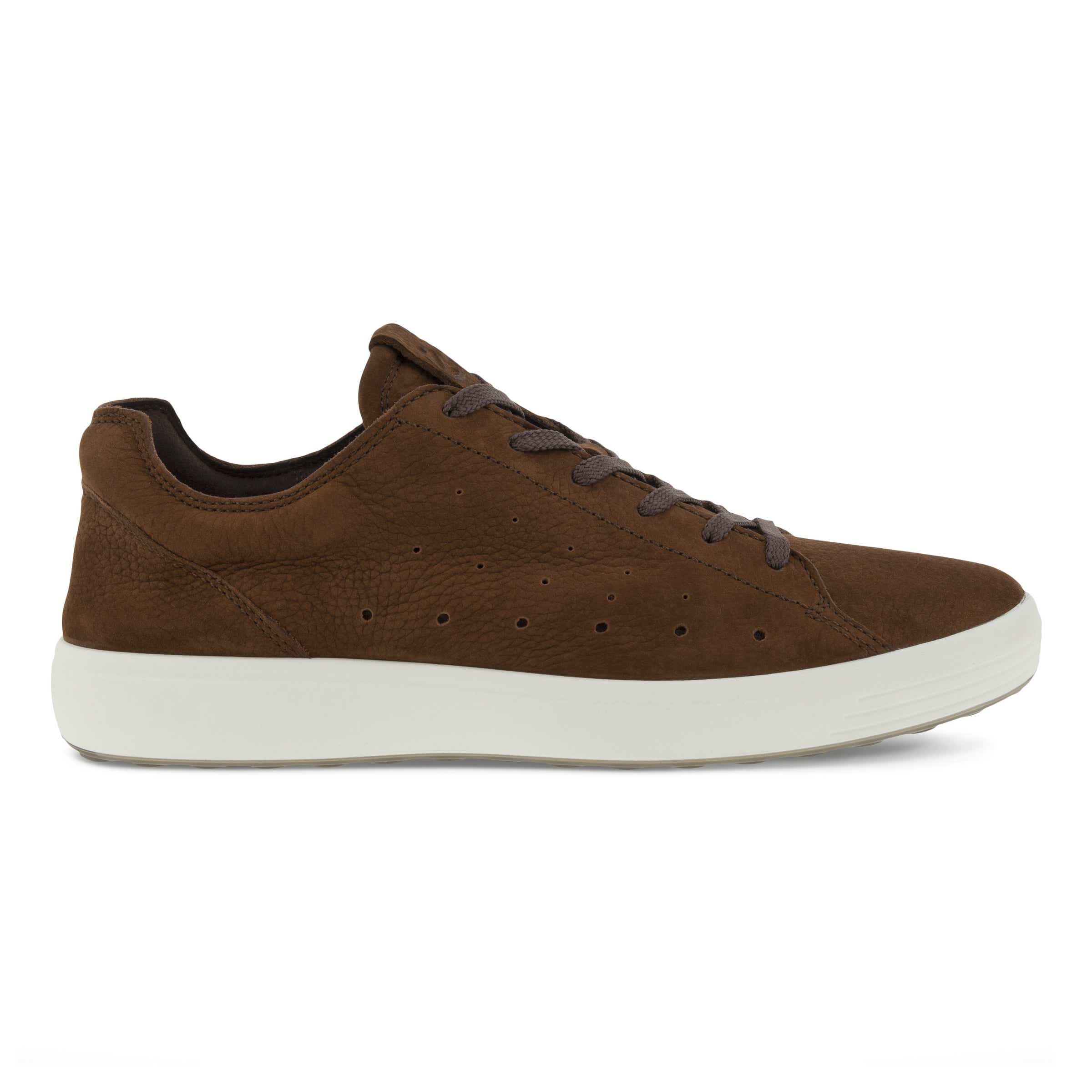 ECCO Men's Soft 7 Lightweight Sneaker - Brown - Outside