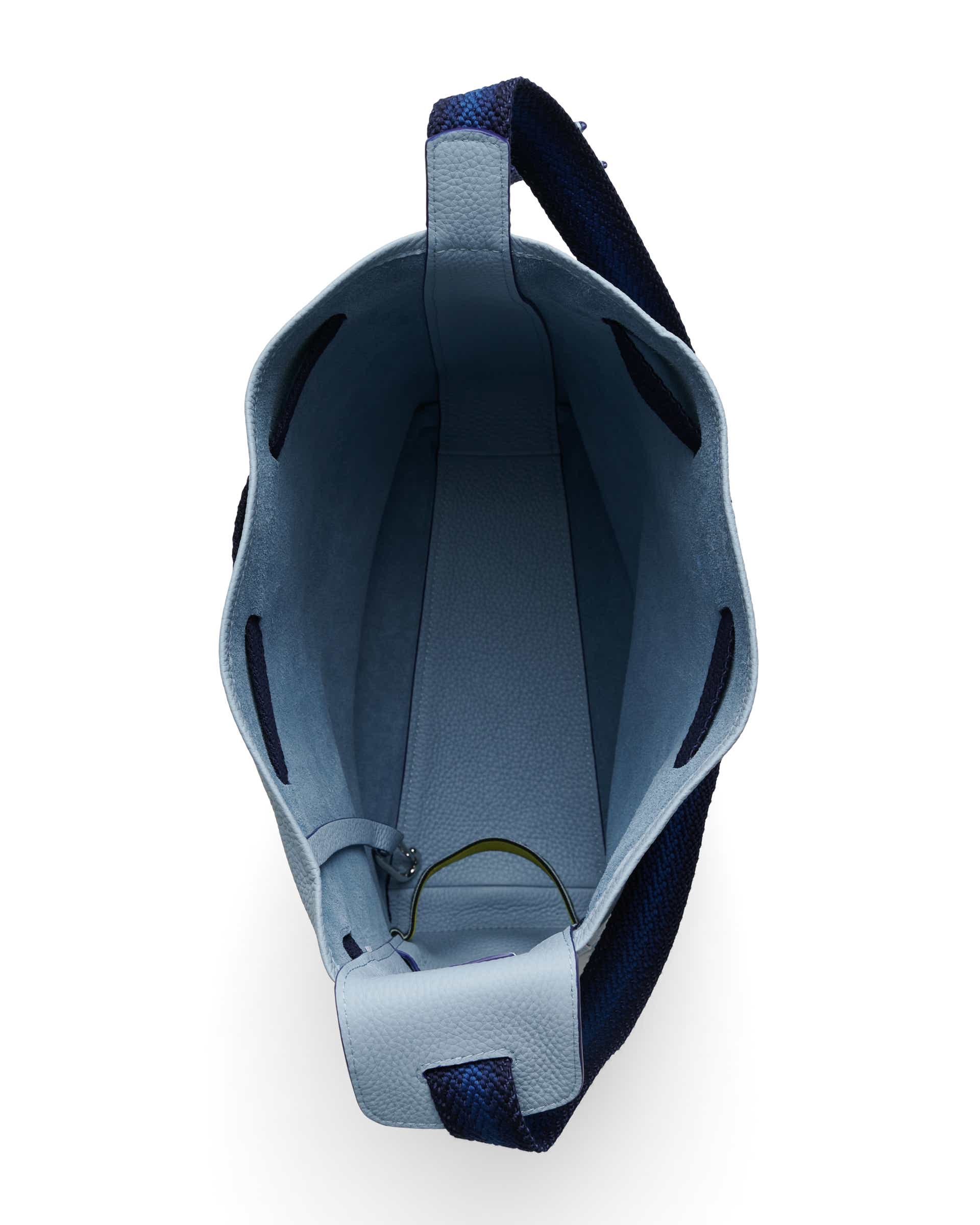 ECCO Sail Medium Pebbled レザーホーボーバッグ - ブルー - Birdeye