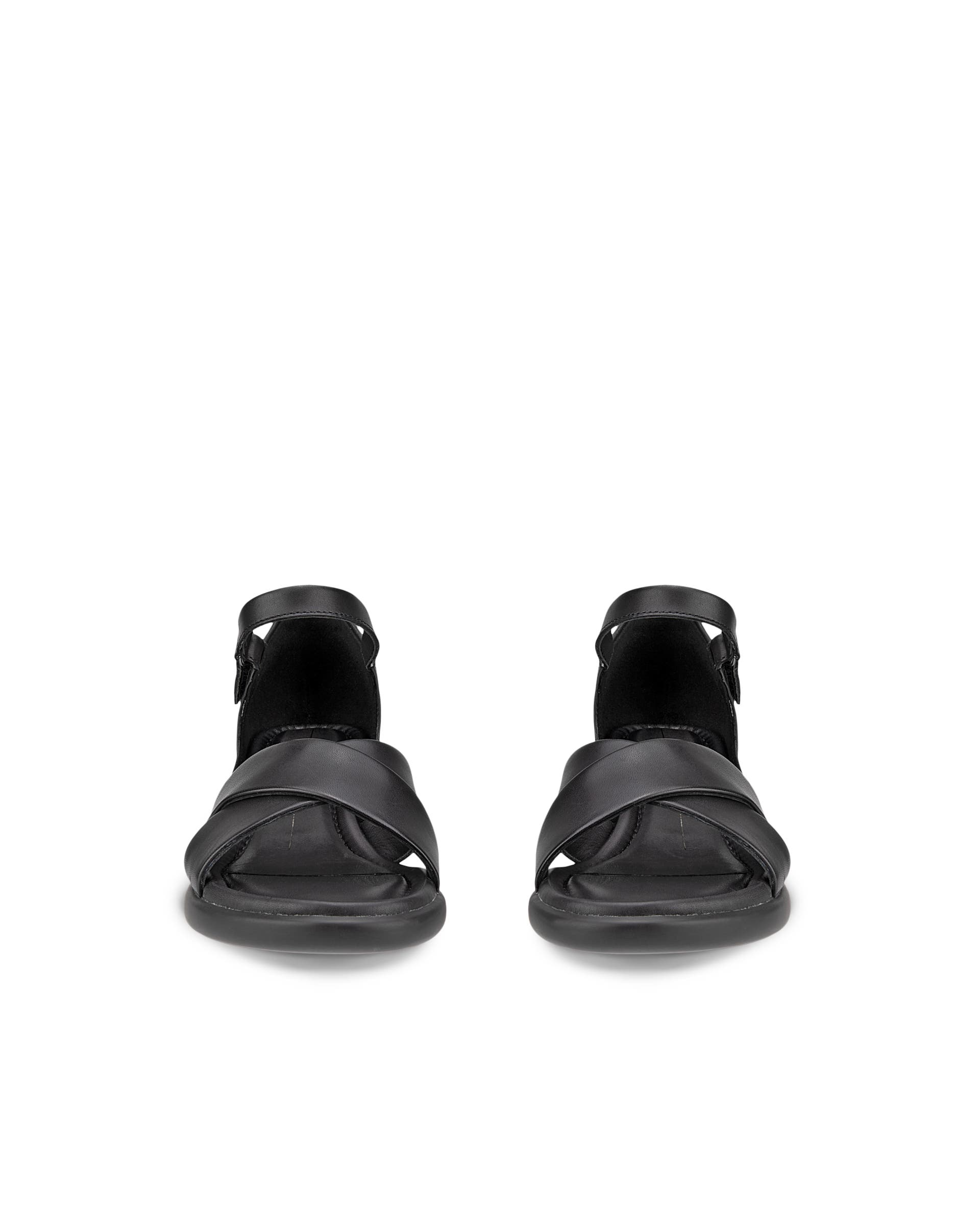 ECCO Sculpted LX 35 ウィメンズ レザーヒールサンダル - ブラック - Front pair