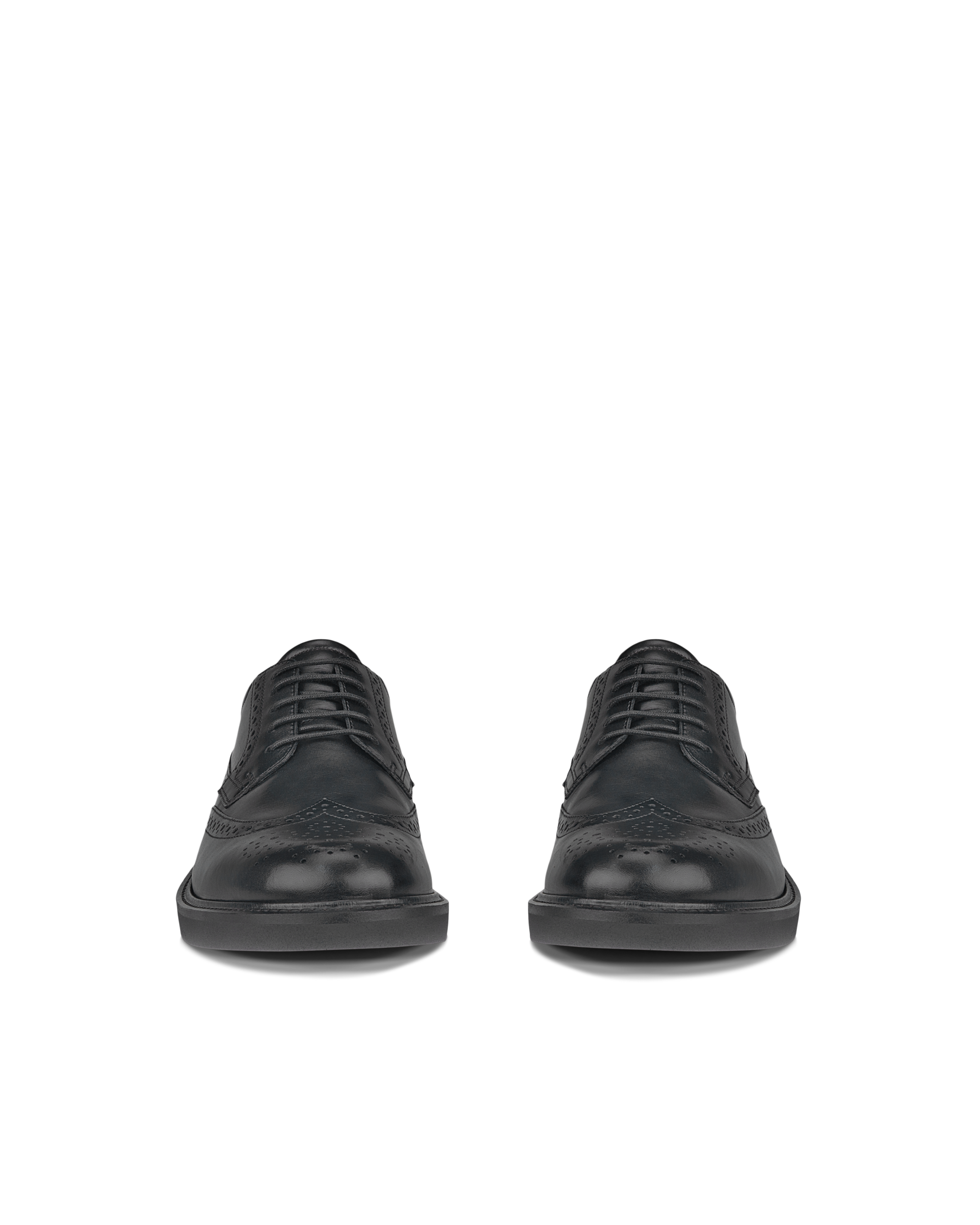 ECCO® Metropole London Herren Budapester aus Leder - Schwarz - Front pair