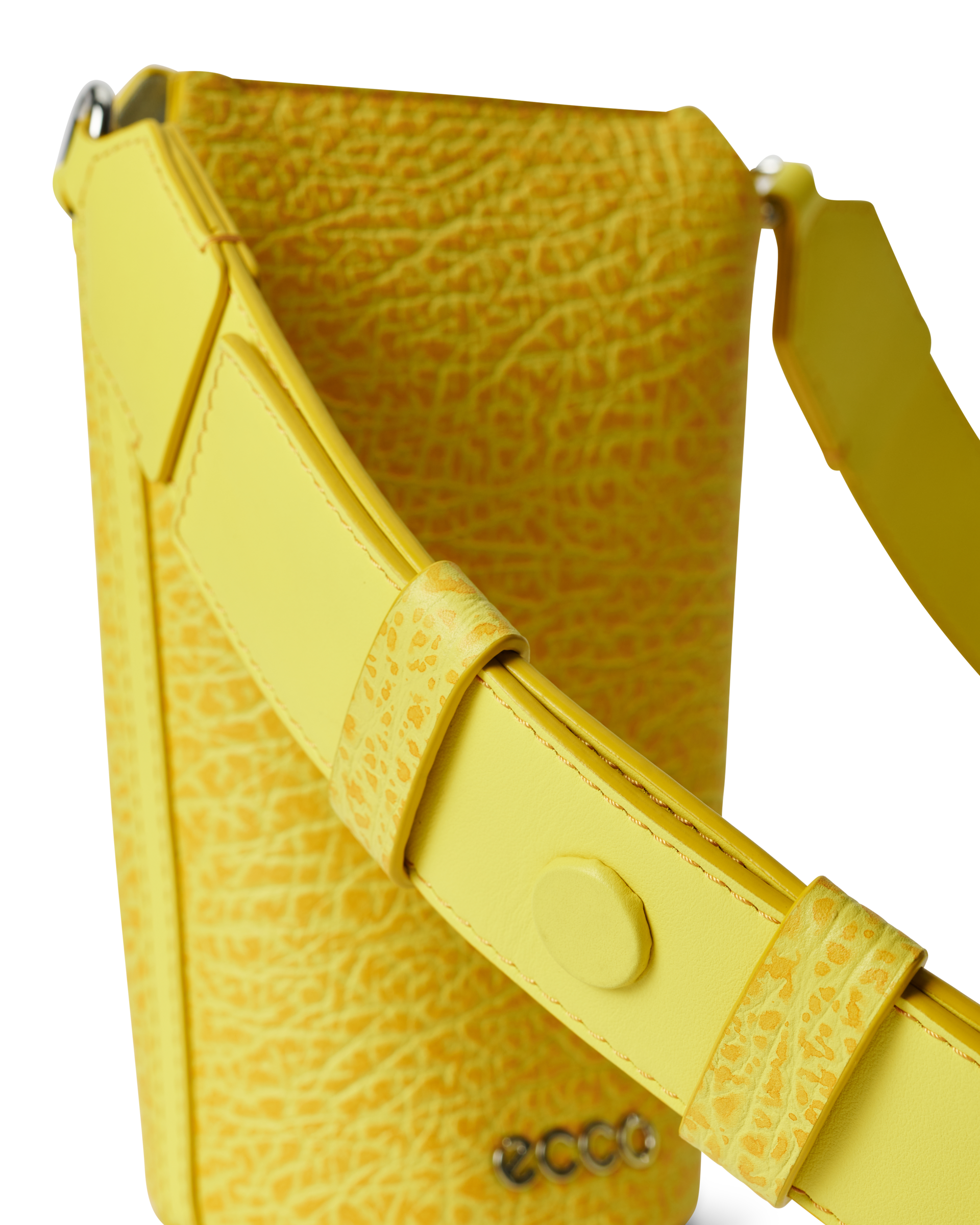 ECCO Pot Bag レザークロスボディバッグ | イエロー