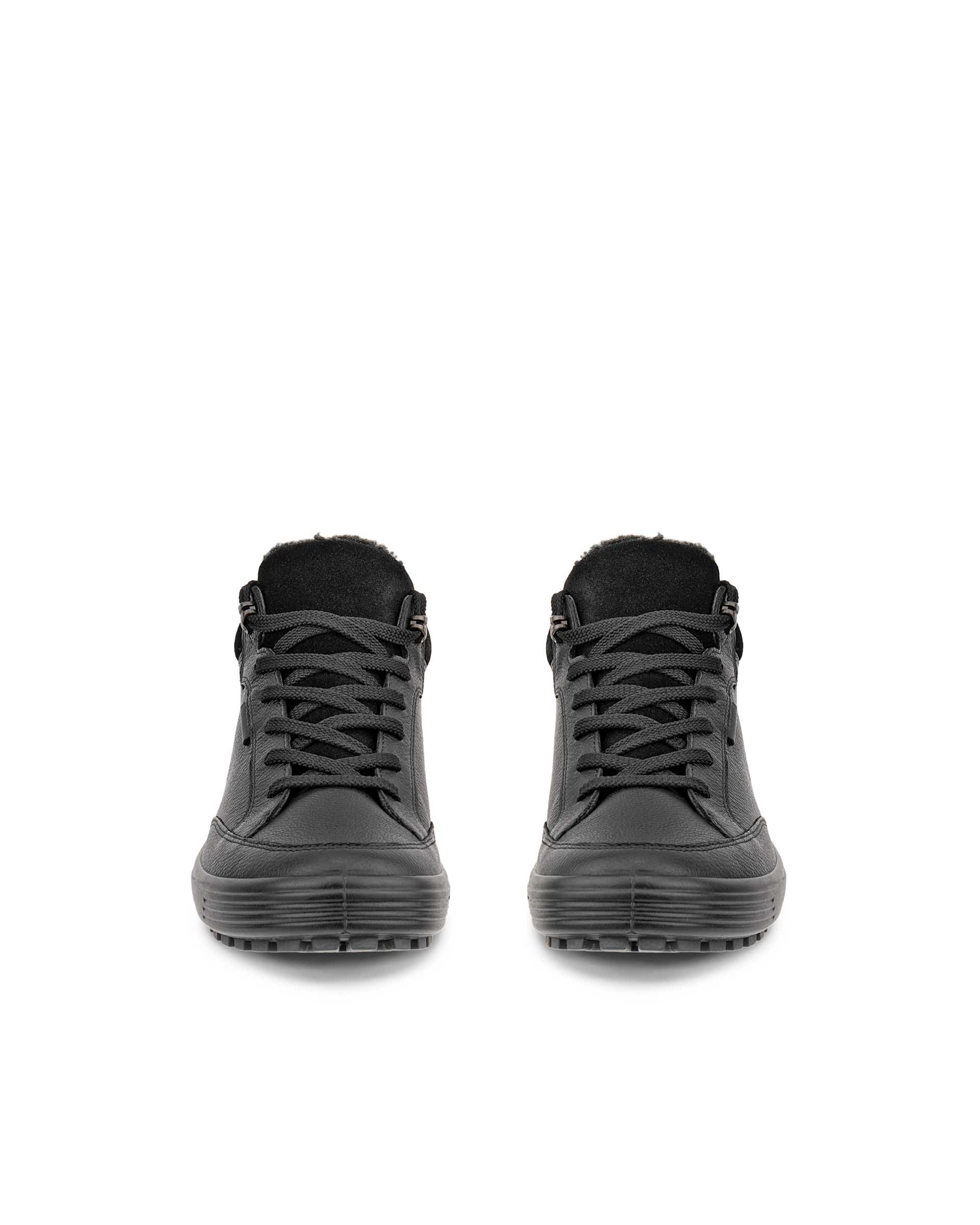 ECCO® Soft 7 Tred Halvhög känga i nubuck med Gore-Tex dam - Svart - Front pair