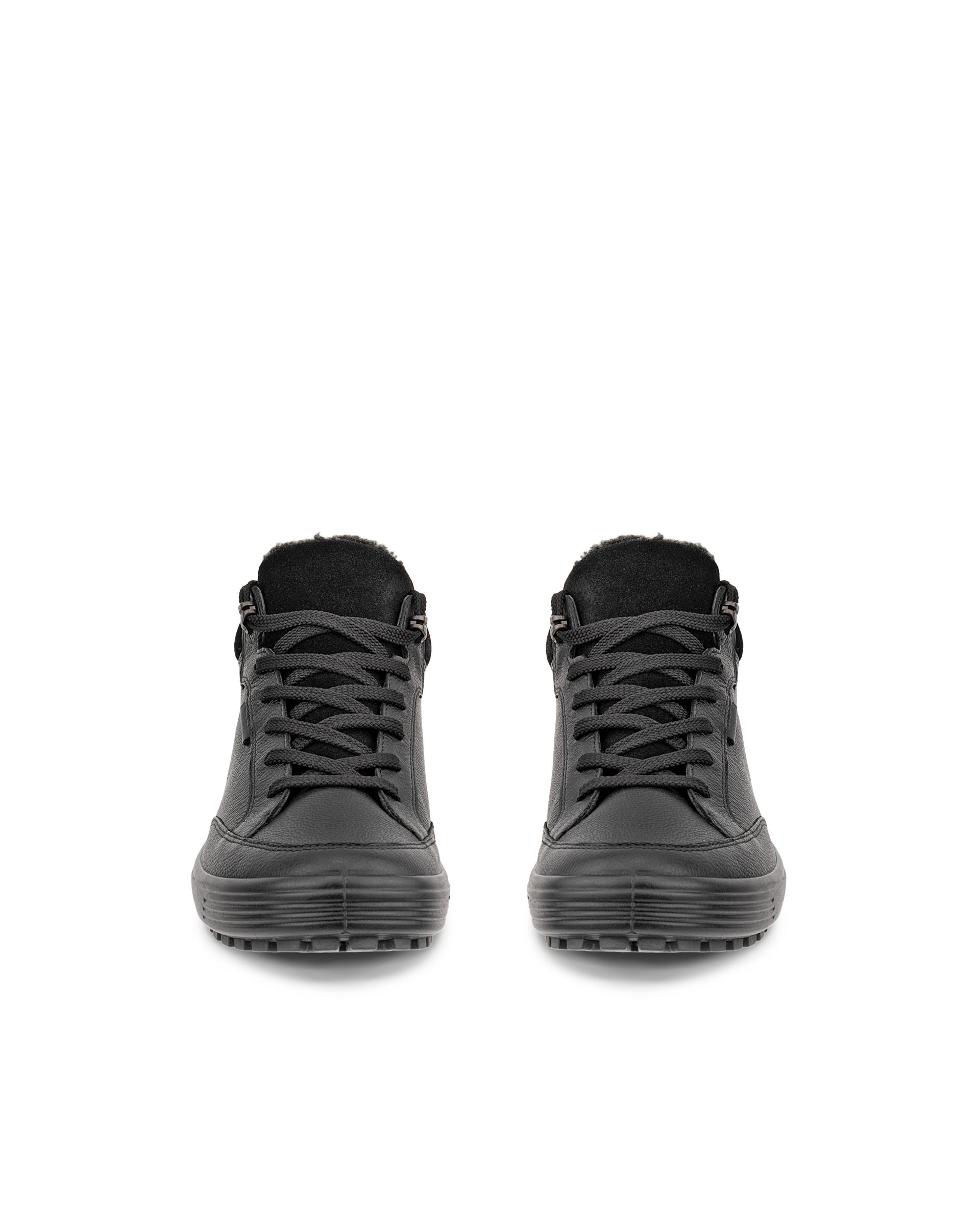 ECCO® Soft 7 Tred Halvhög känga i nubuck med Gore-Tex dam - Svart - Front pair