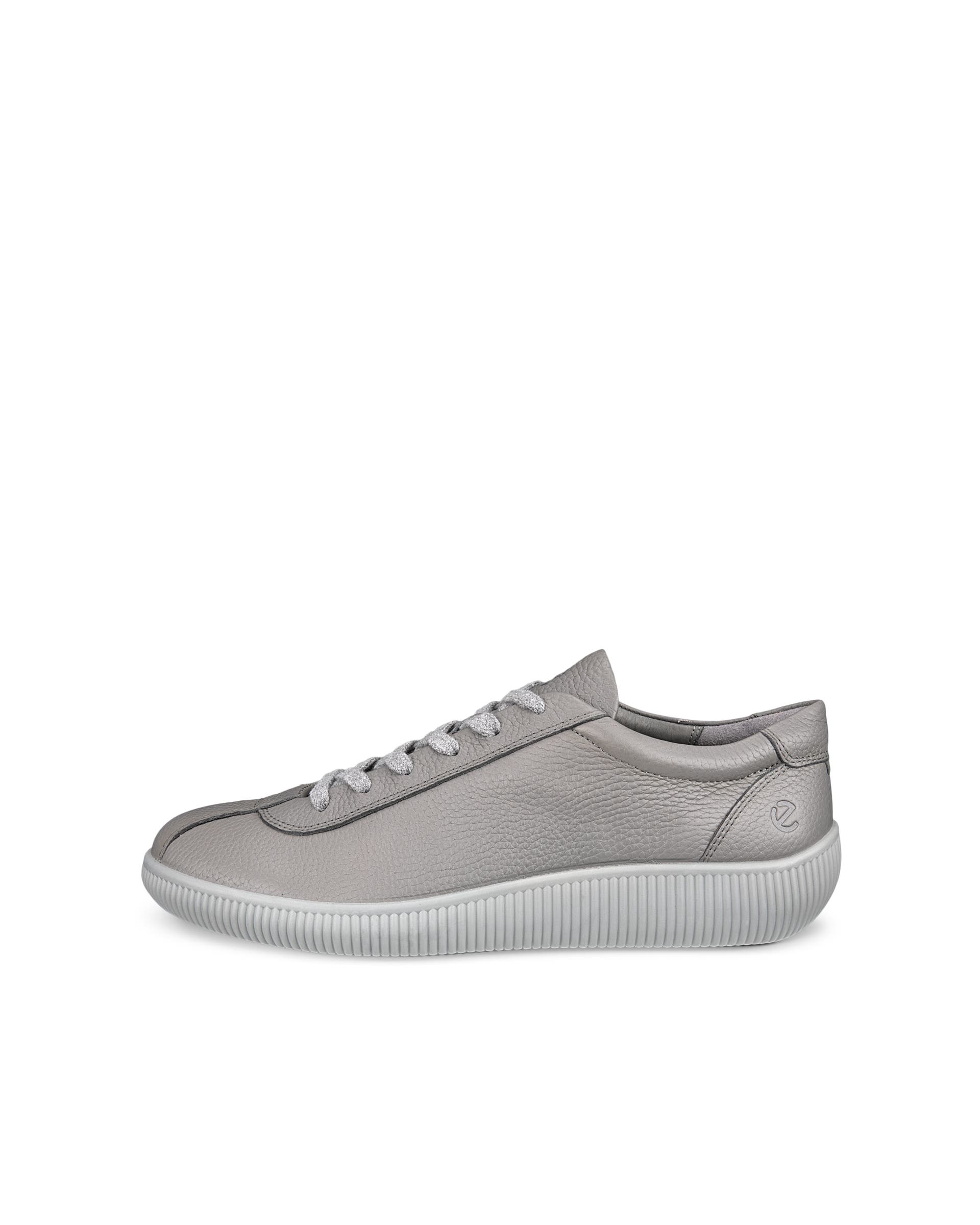 ECCO® Soft Zero Herren Ledersneaker - Grau - Outside