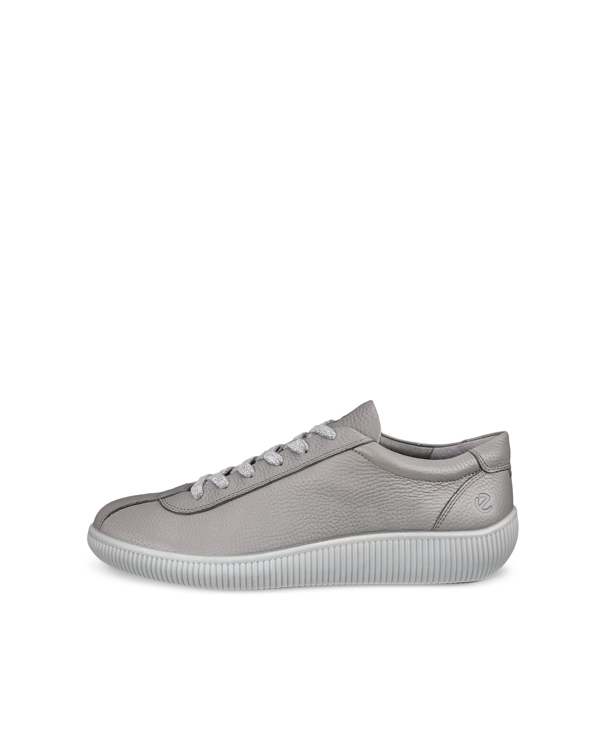 ECCO® Soft Zero Skinnsneaker herr - Grå - Outside