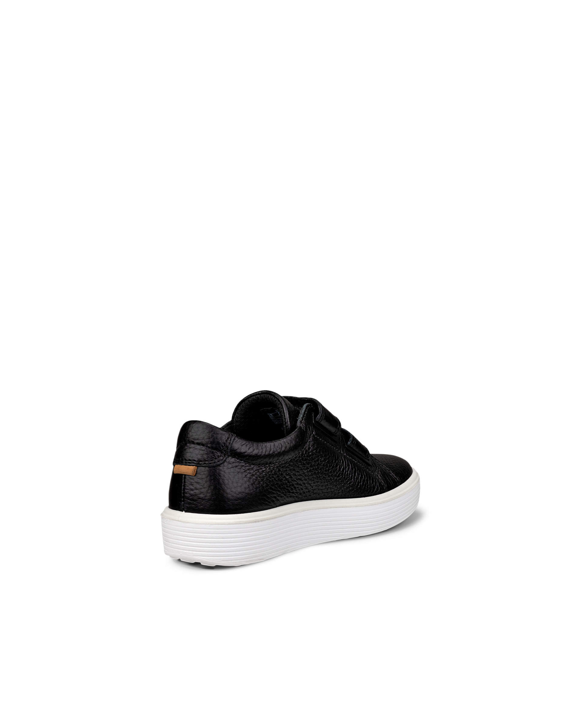 Kids' ECCO® Soft 60 Leather Two-Strap Sneaker - Black - Back