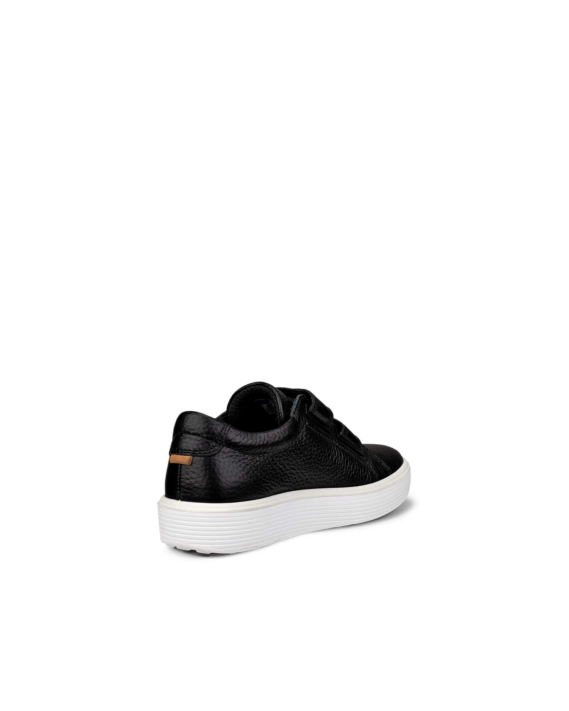 Kids' ECCO® Soft 60 Leather Two-Strap Sneaker - Black - Back