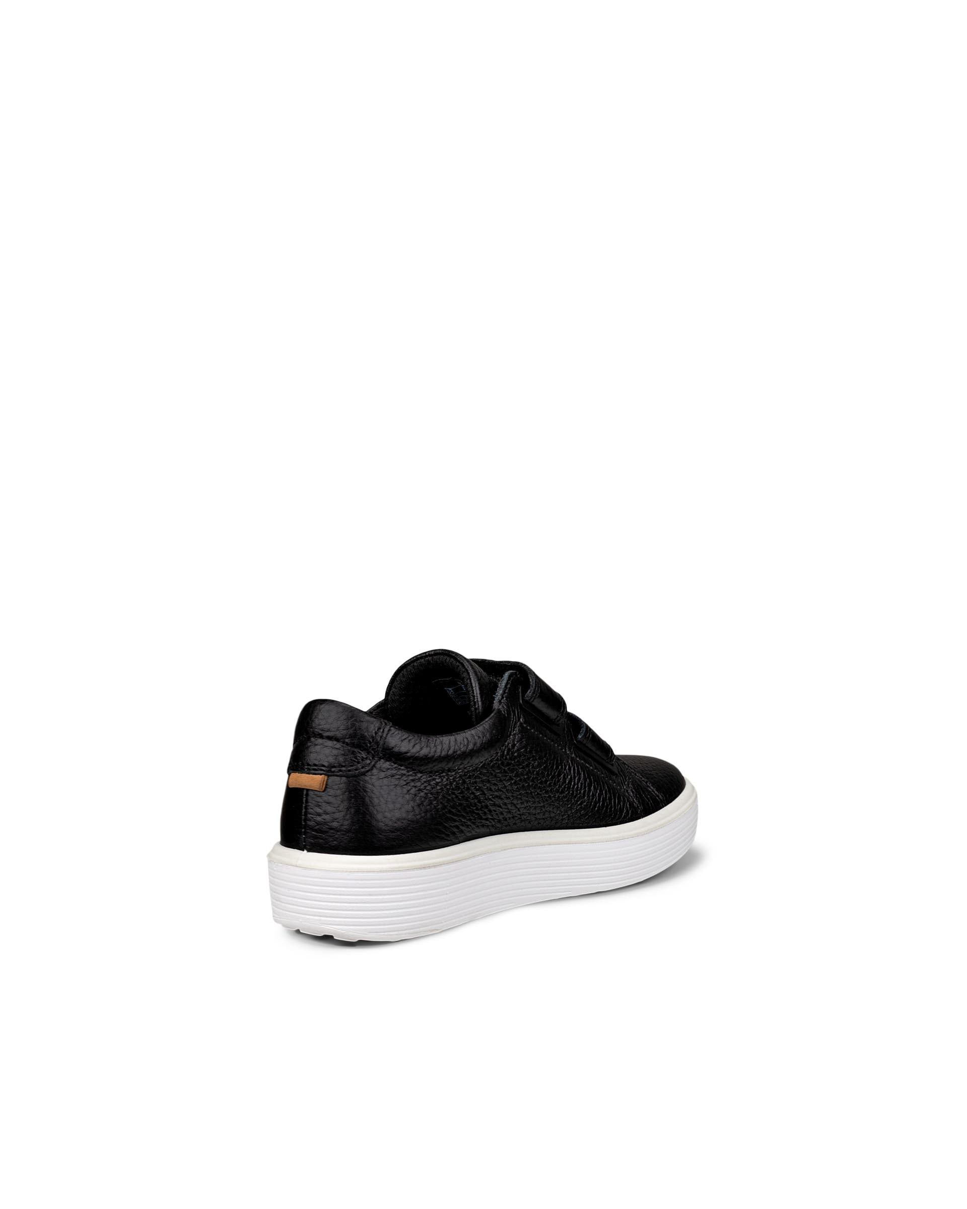 Kids' ECCO® Soft 60 Leather Two-Strap Sneaker - Black - Back