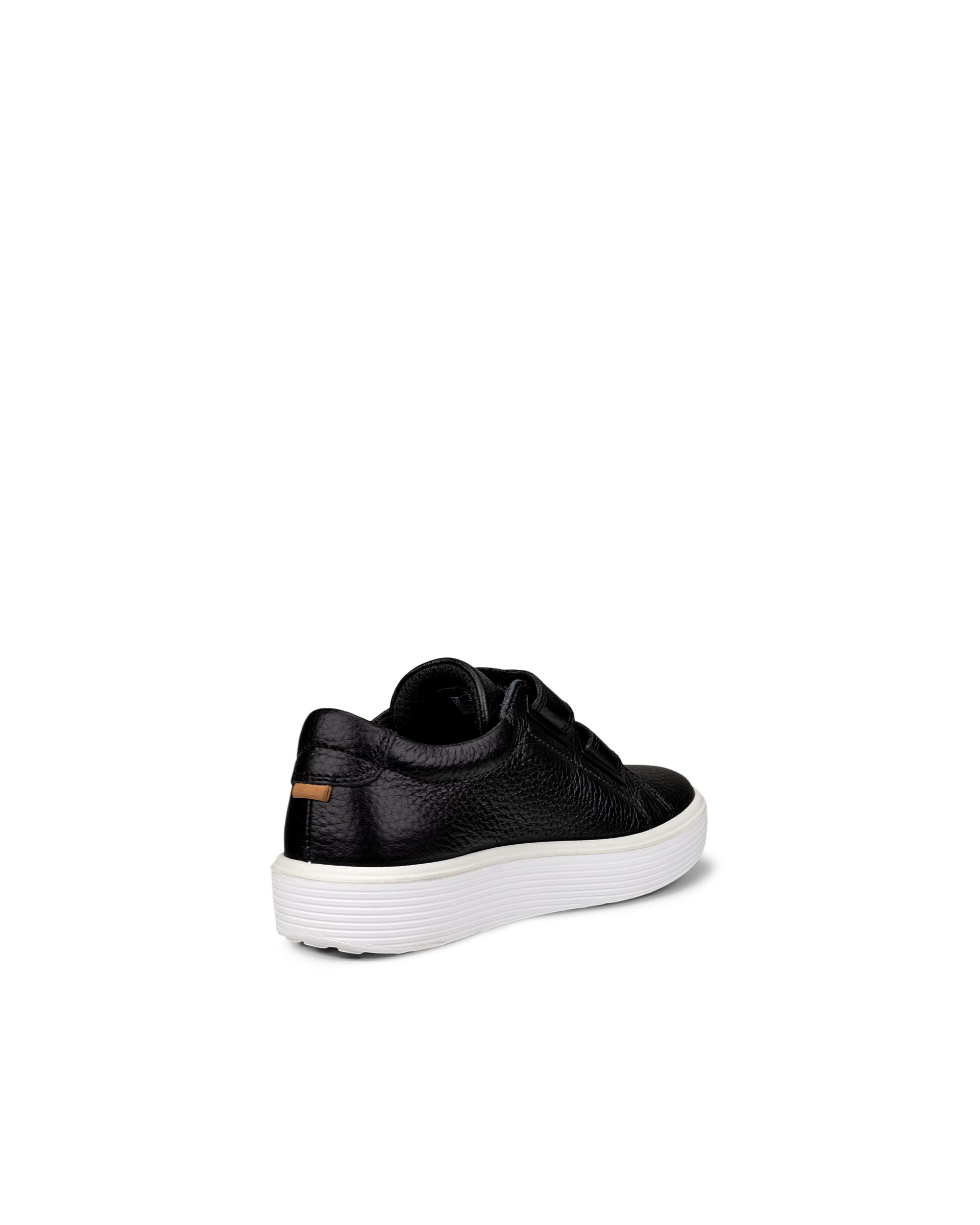 Kids' ECCO® Soft 60 Leather Two-Strap Sneaker - Black - Back