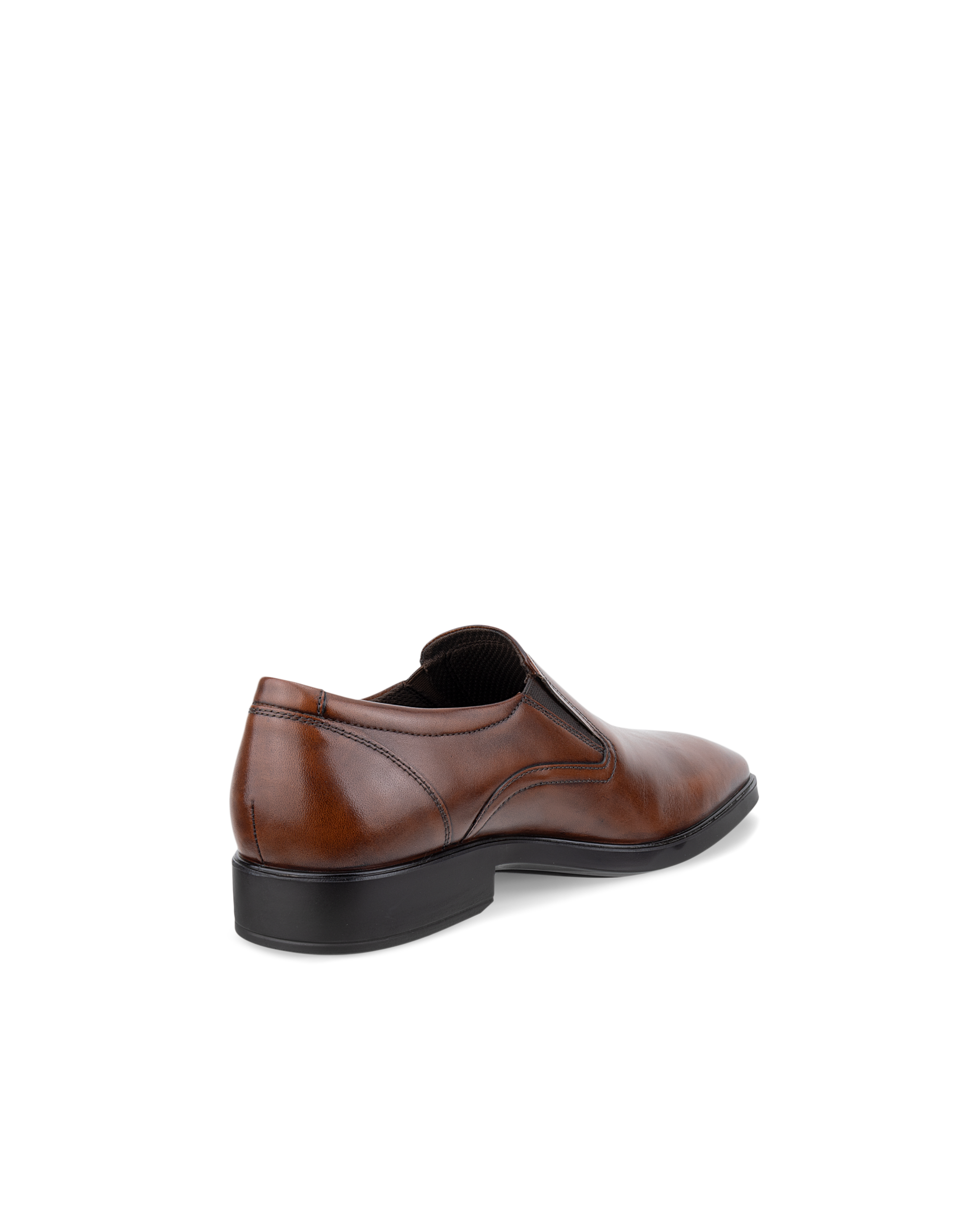 ECCO® Metropole Milan chaussures sans lacet en cuir pour homme - Marron - Back