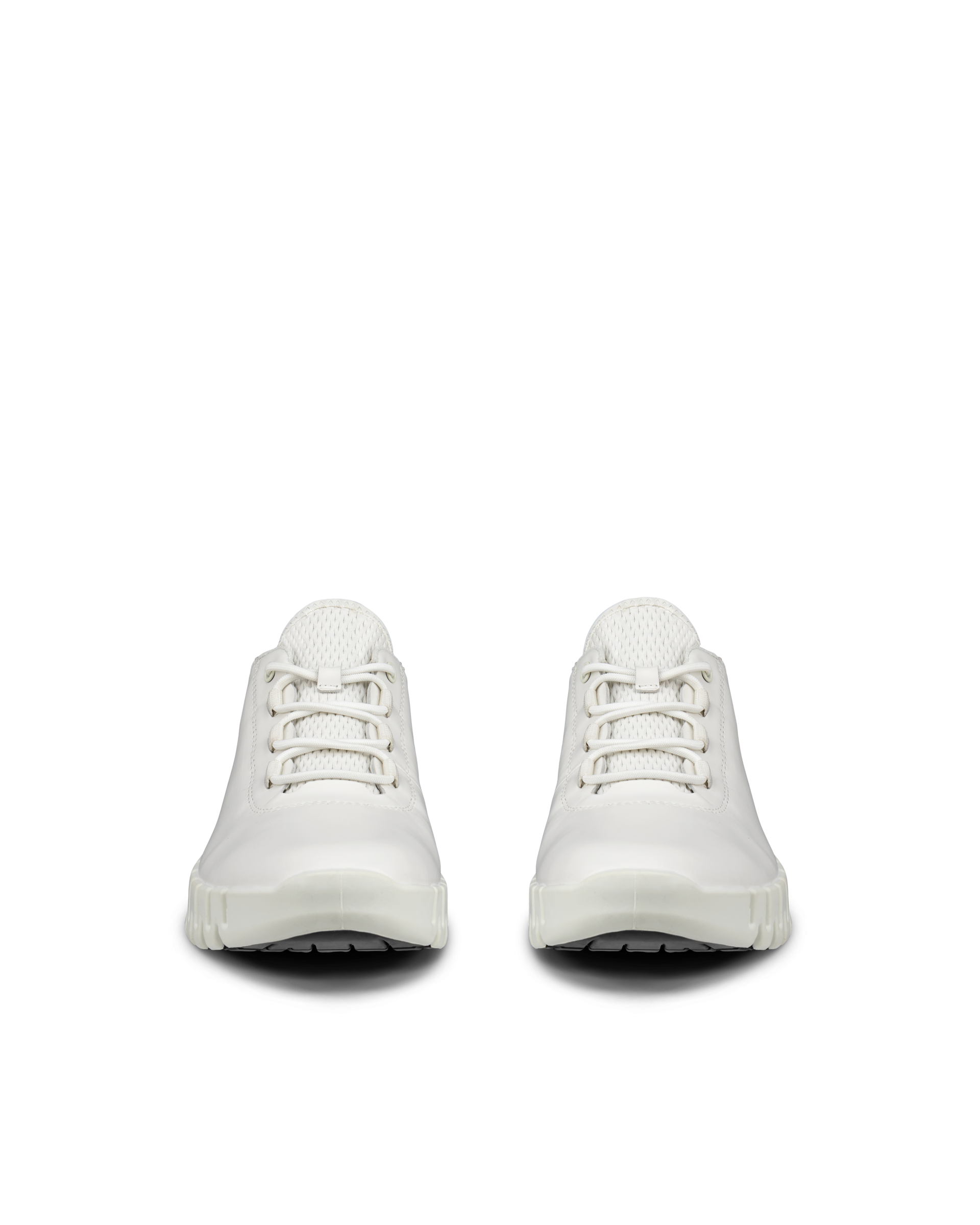 ECCO® Gruuv odiniai sportbačiai moterims - Balta - Front pair