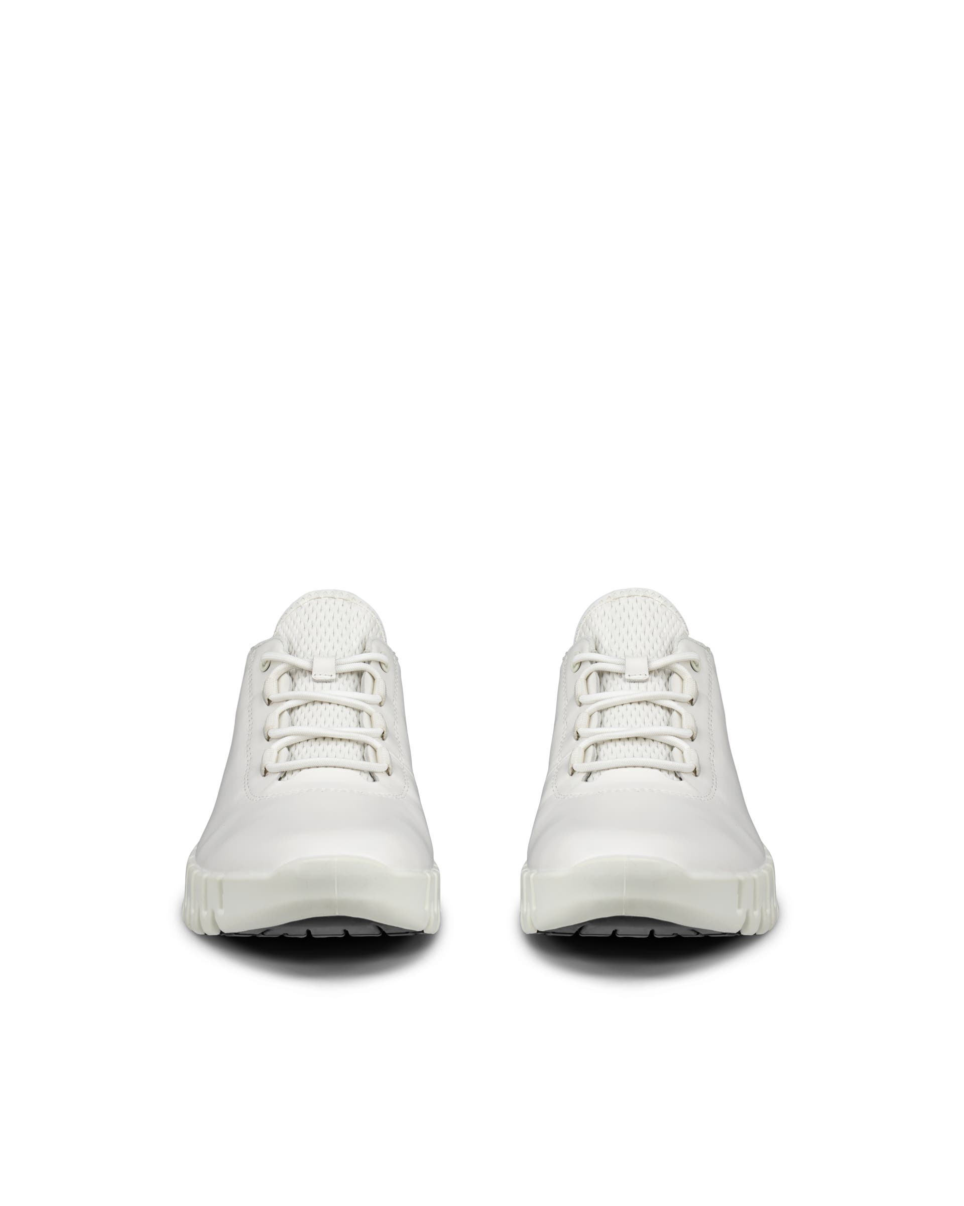 ECCO® Gruuv baskets en cuir pour femme - Blanc - Front pair
