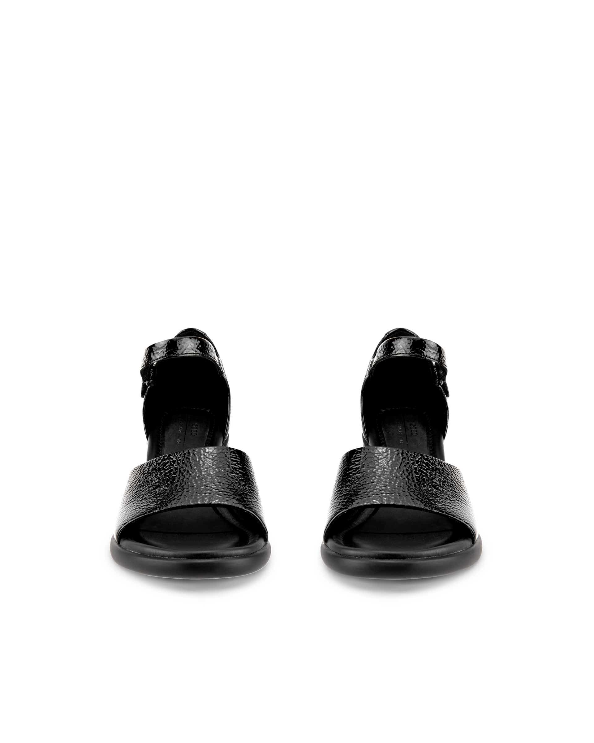 ECCO Sculpted LX 55 ウィメンズ レザーヒールサンダル - ブラック - Front pair