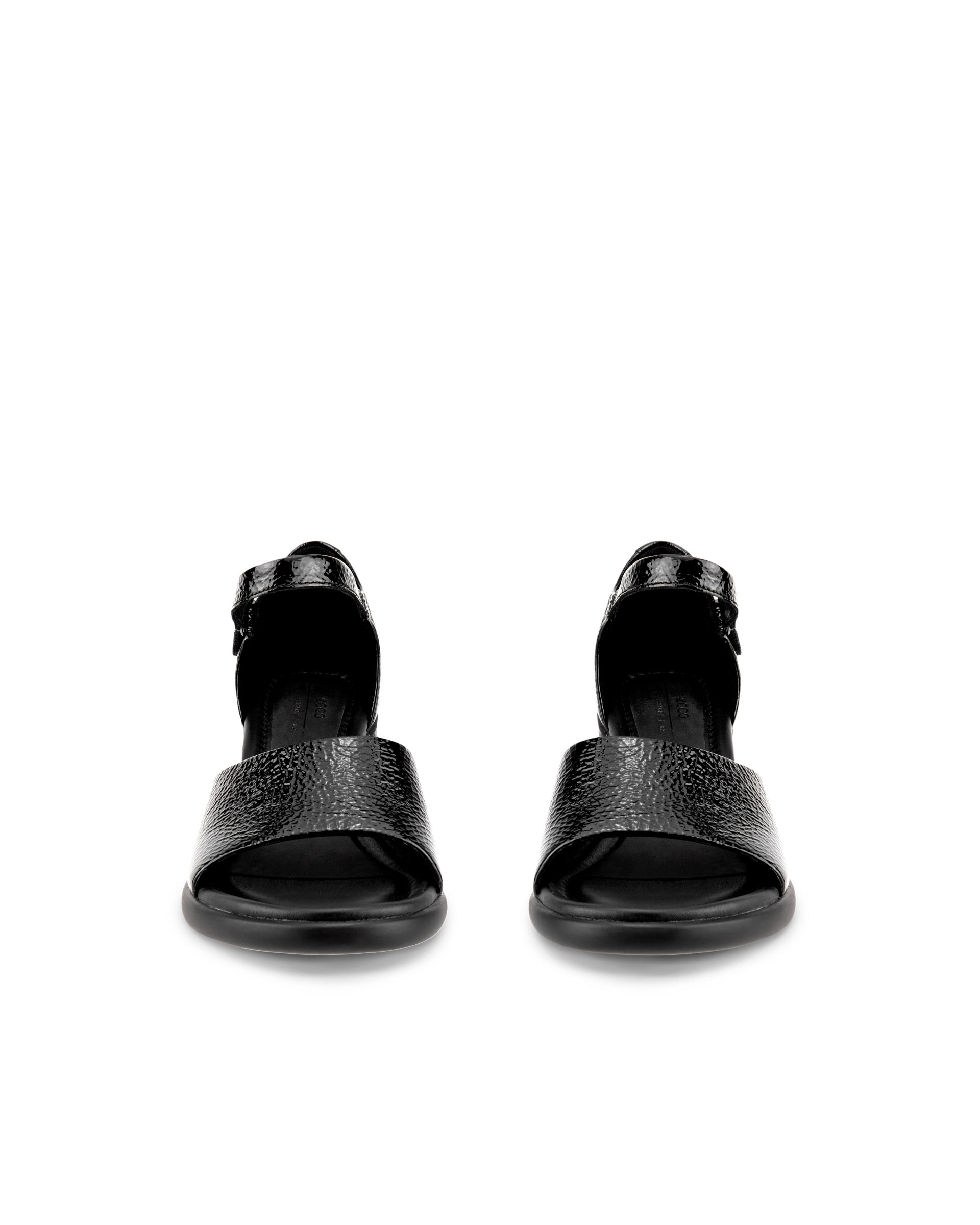 ECCO Sculpted LX 55 ウィメンズ レザーヒールサンダル - ブラック - Front pair