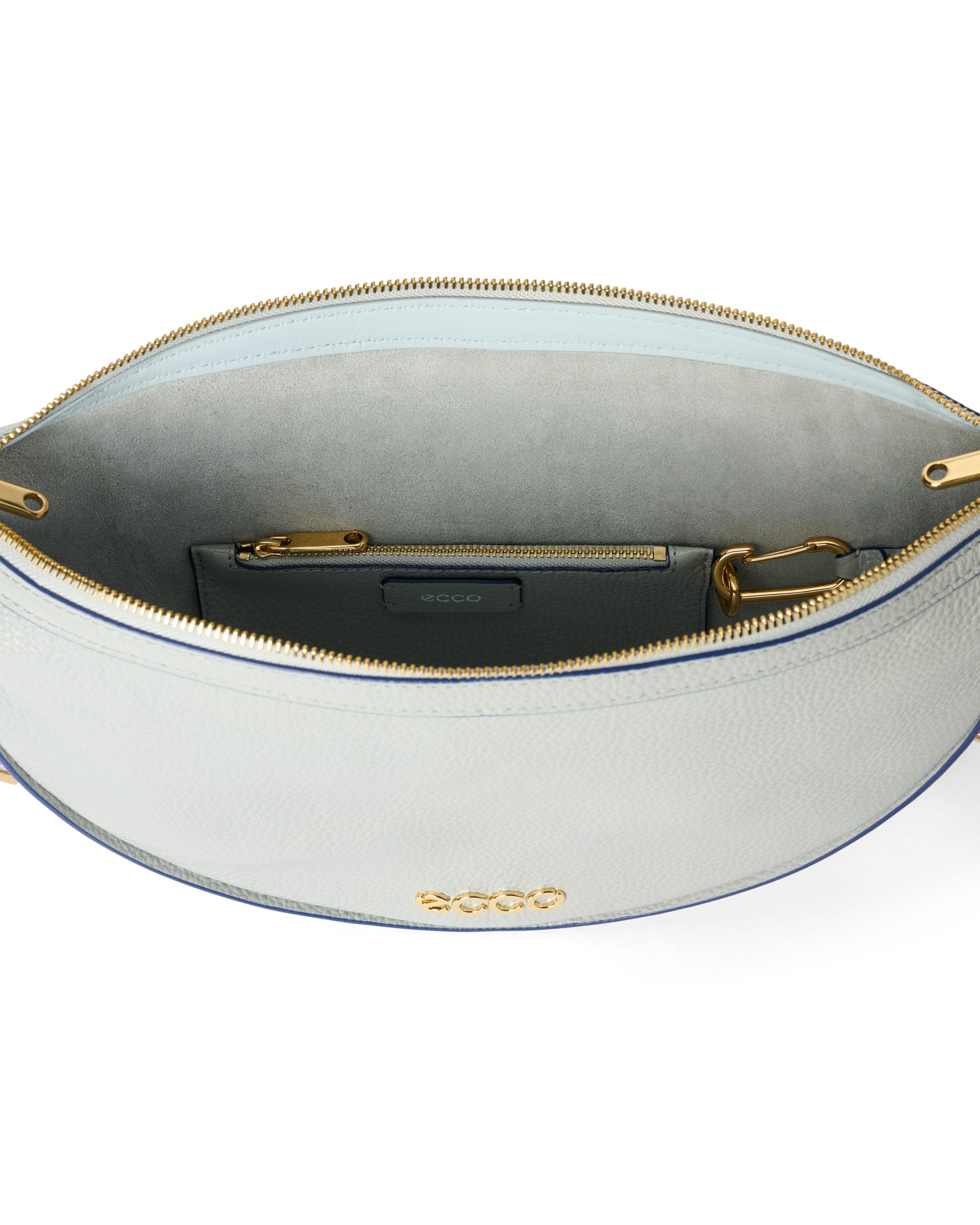 ECCO Fortune レザークロスボディバッグ - グレー - Inside
