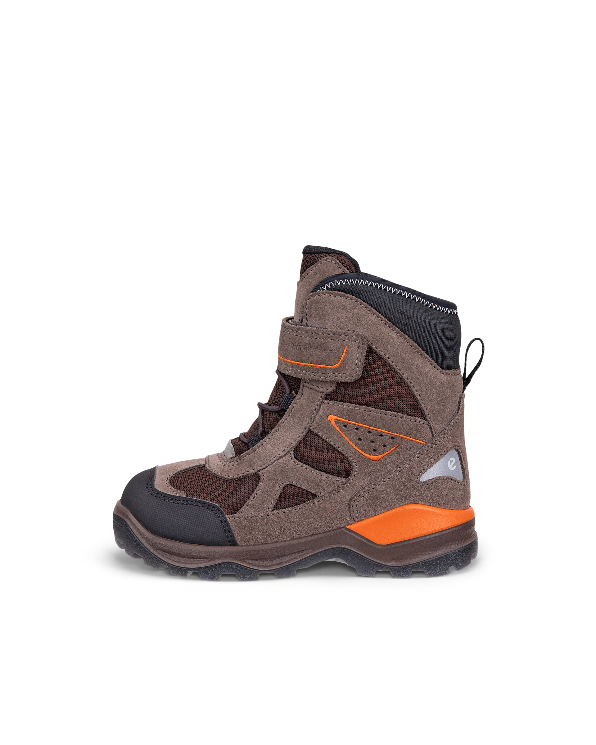 ECCO SNOW MOUNTAIN - Kids' Suede Waterproof Winter Boot - Brown - 9.5