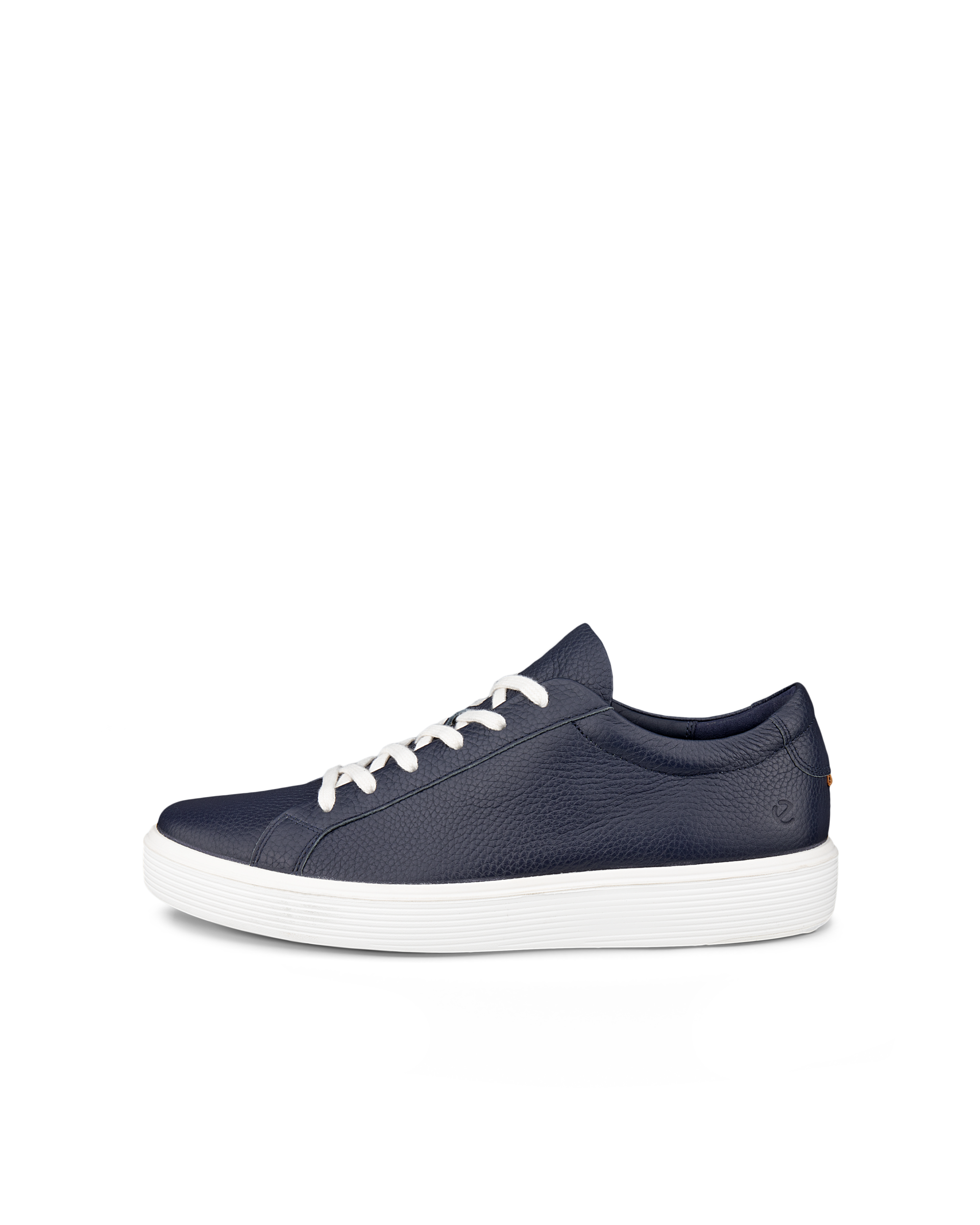 Men's ECCO® Soft 60 Leather Sneaker - Blue - Outside