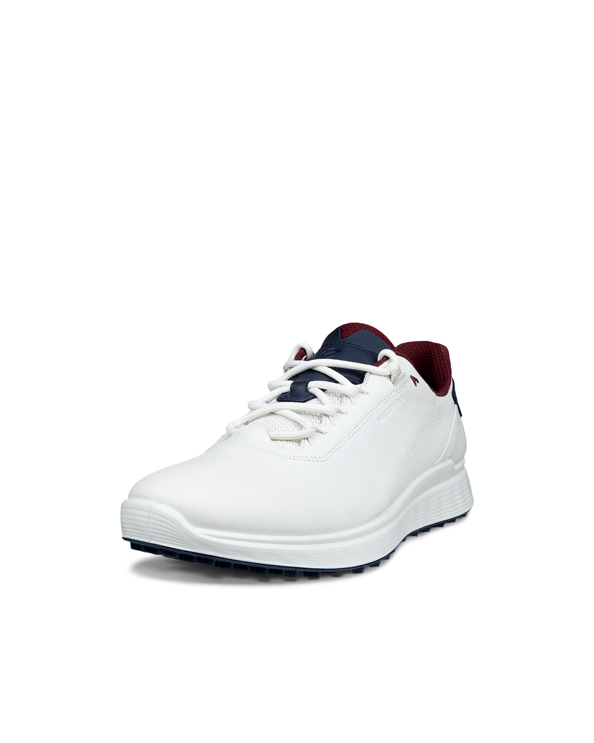 Men's ECCO® Golf S-Casual Leather Waterproof Golf Shoe | White