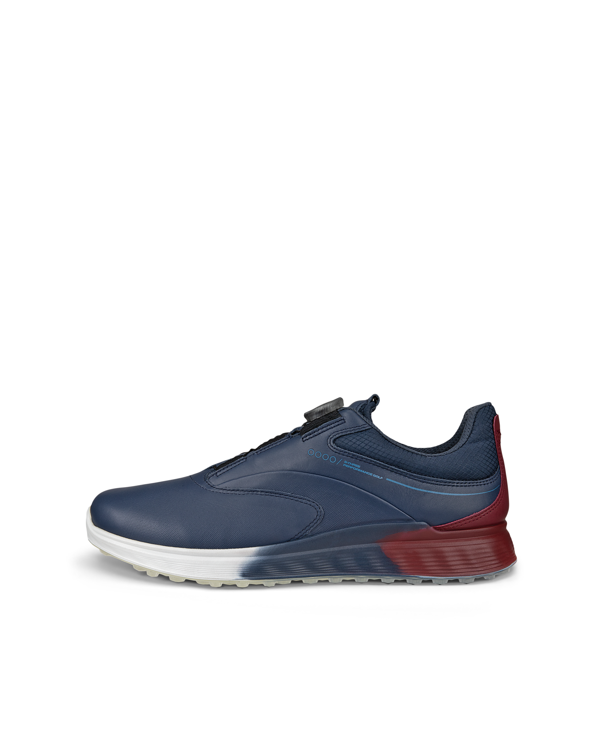 ECCO ゴルフシューズ ダークブルー ECCO Golf S Three BOA メンズ レザーGore-Texゴルフシューズ | ブルー