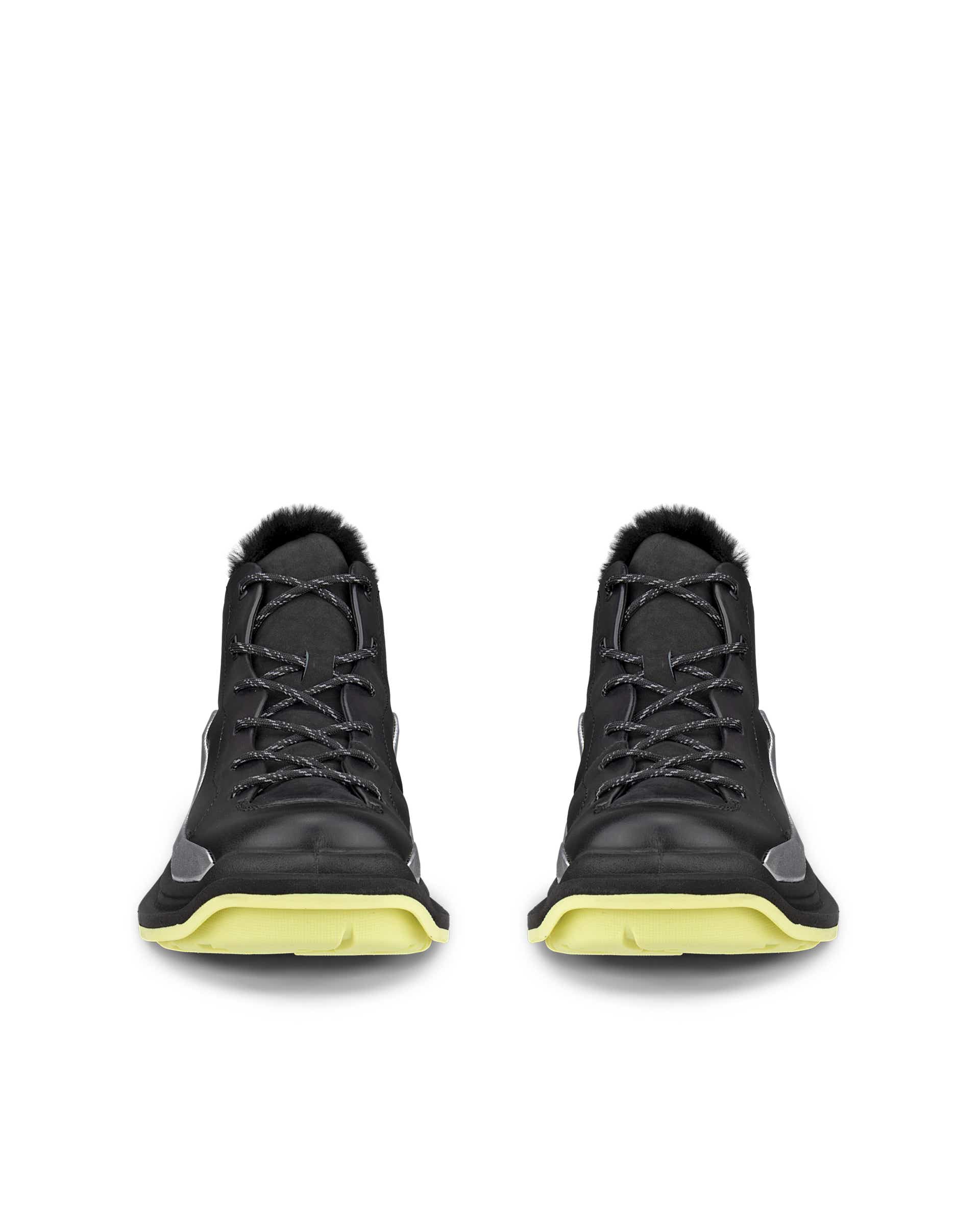 ECCO OFFROAD WOMEN ウィメンズ レザーレースアップシューズ - ブラック - Front pair