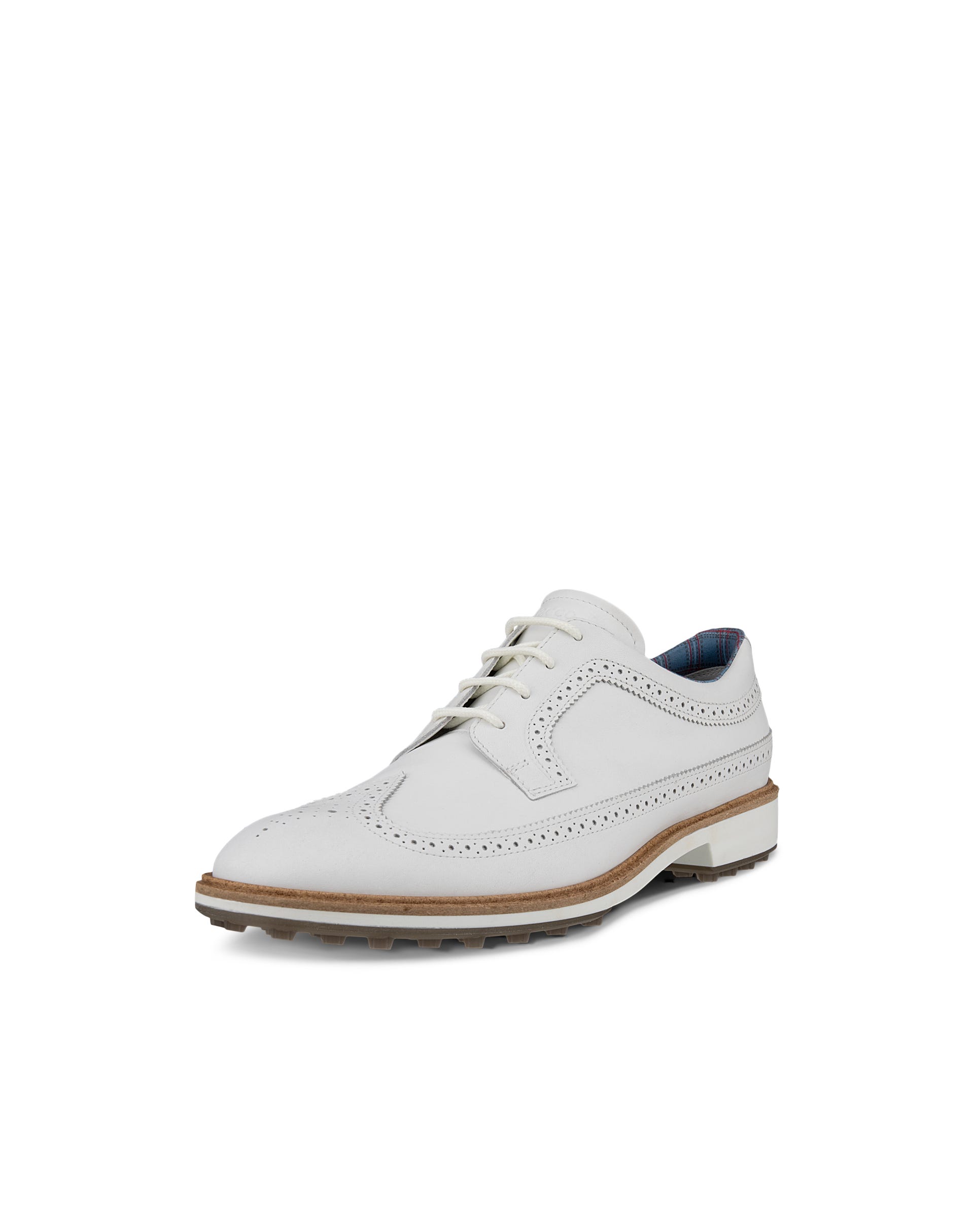 Men's ECCO® Golf Classic Hybrid (Kiltie Edition) Leather Golf Shoe - White - Main