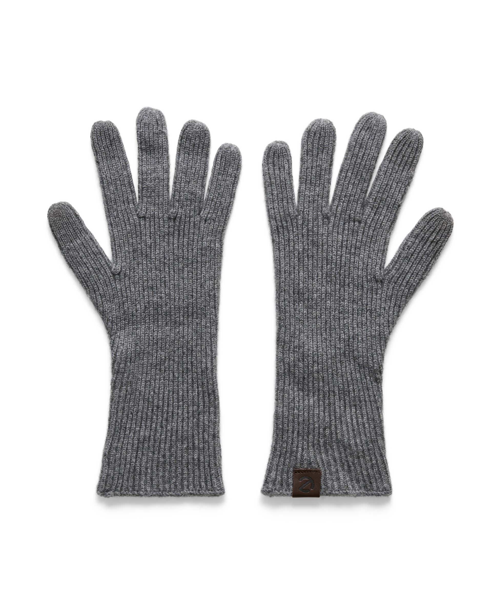 Women's ECCO® Classic Textile Gloves - Grey - Main