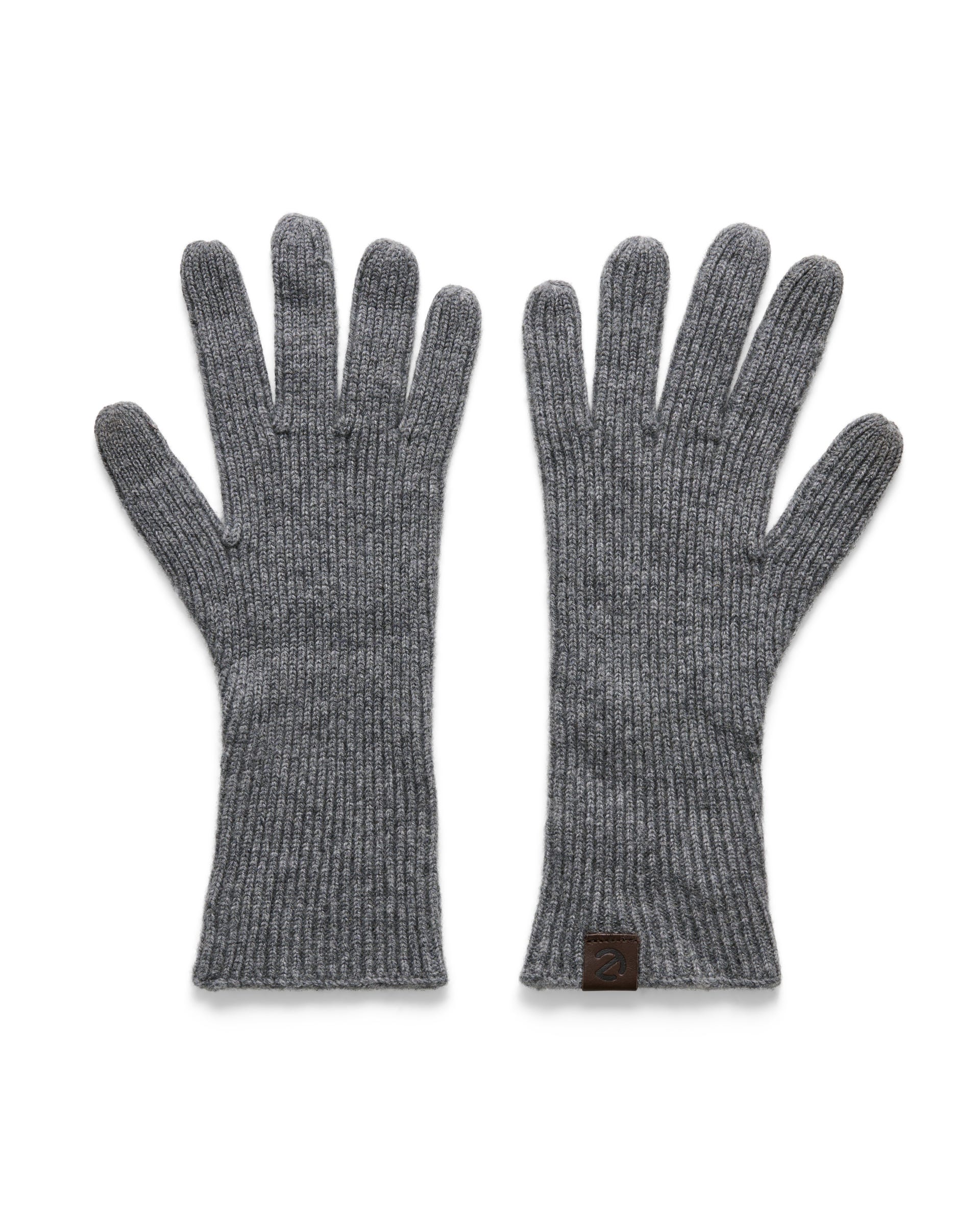 Women's ECCO® Classic Textile Gloves - Grey - Main
