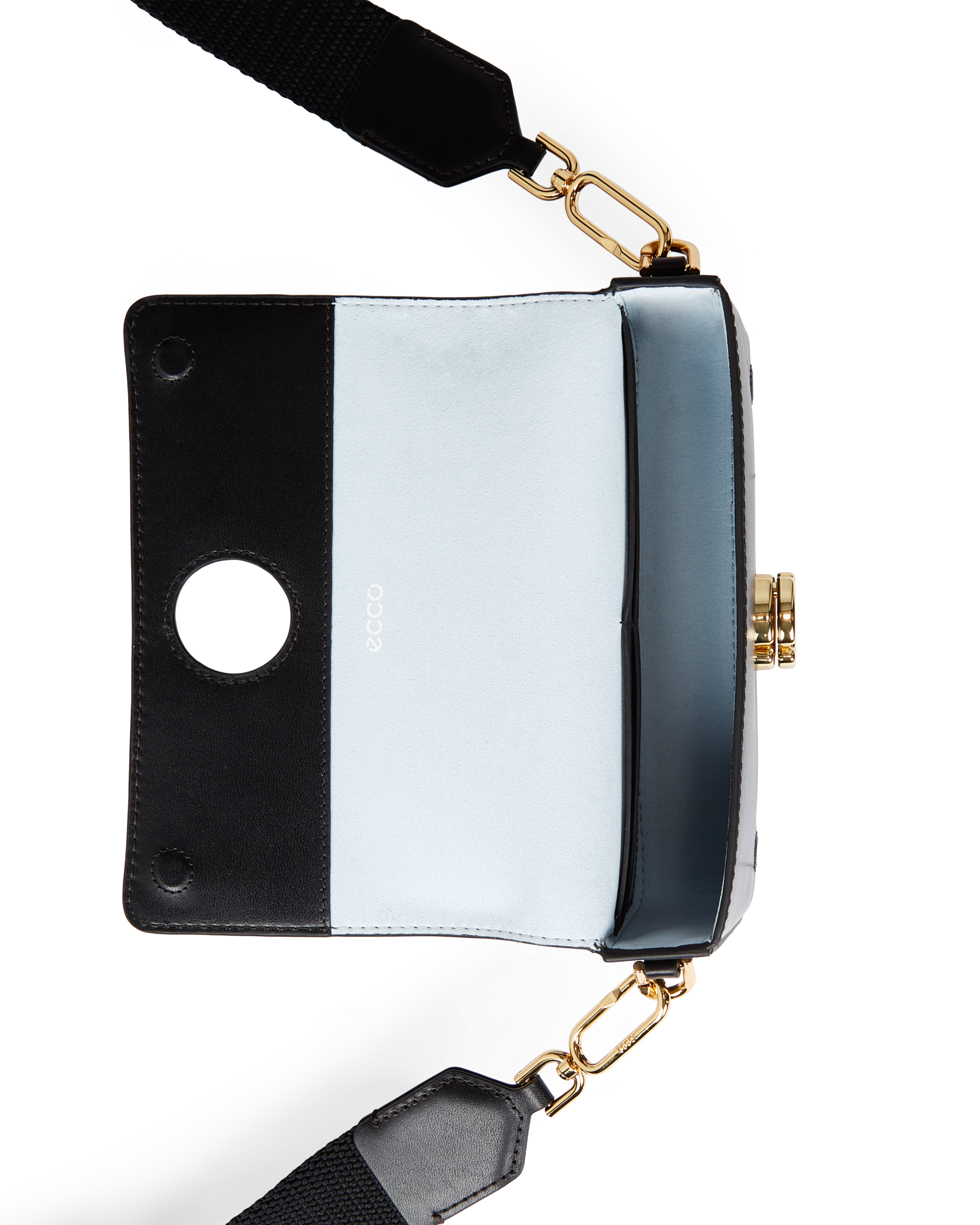 バッグ ekusoy ECCO Pinch Small Pebbled レザークロスボディバッグ | オレンジ