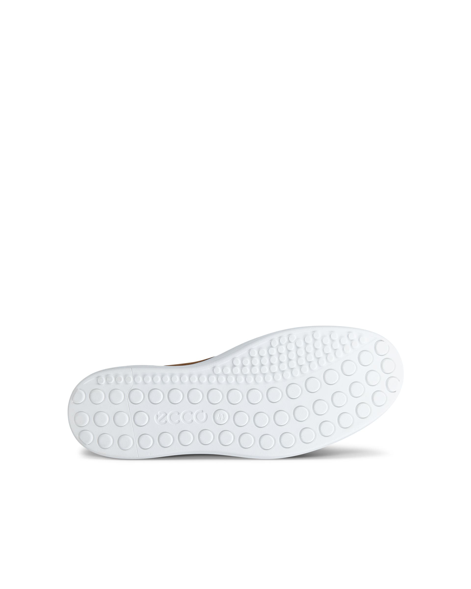 Men's ECCO® Soft 60 Nubuck Slip-On - Brown - Sole