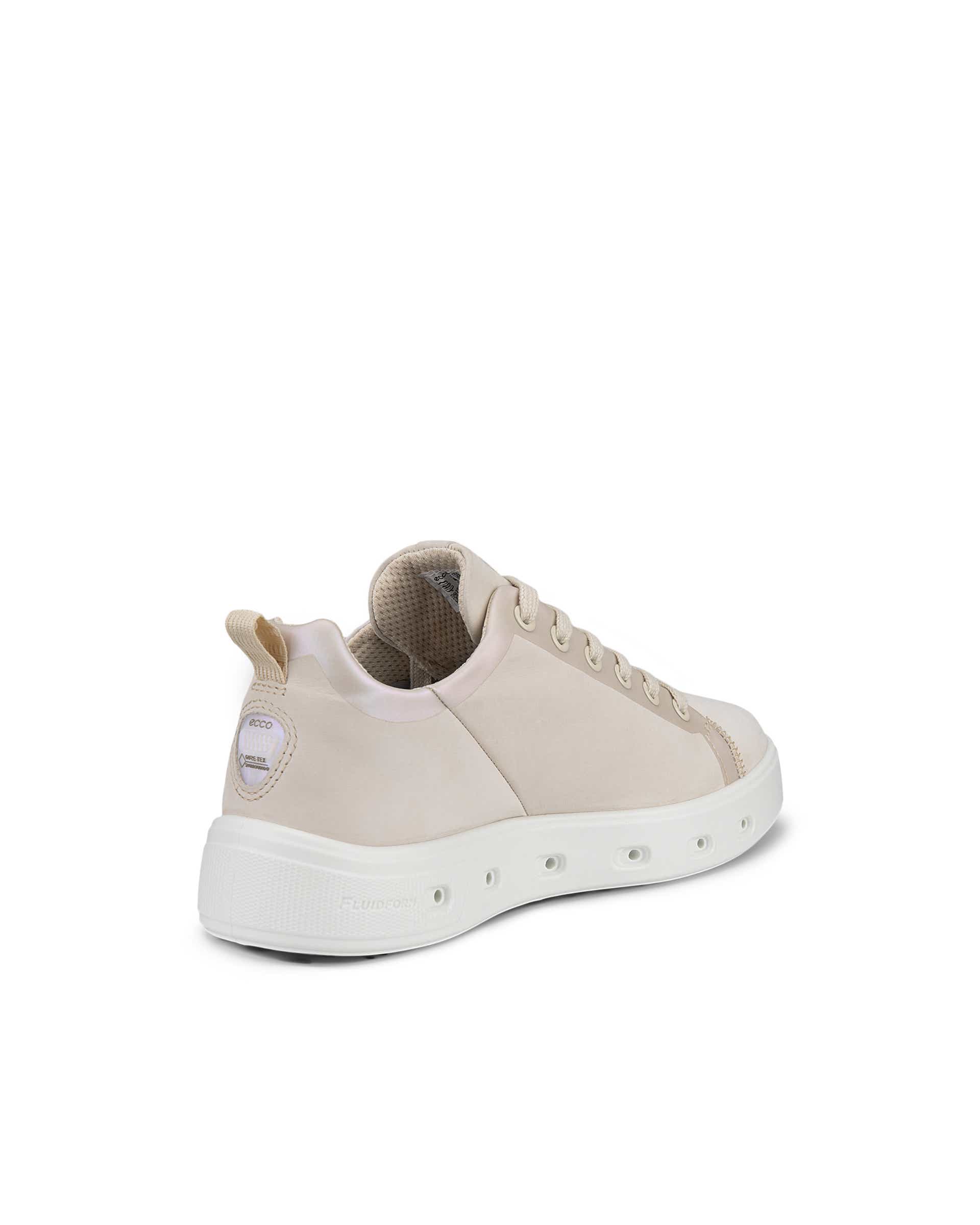 ECCO® Street 720 Gore-Tex sneakers i nubuck til damer - Beige - Back