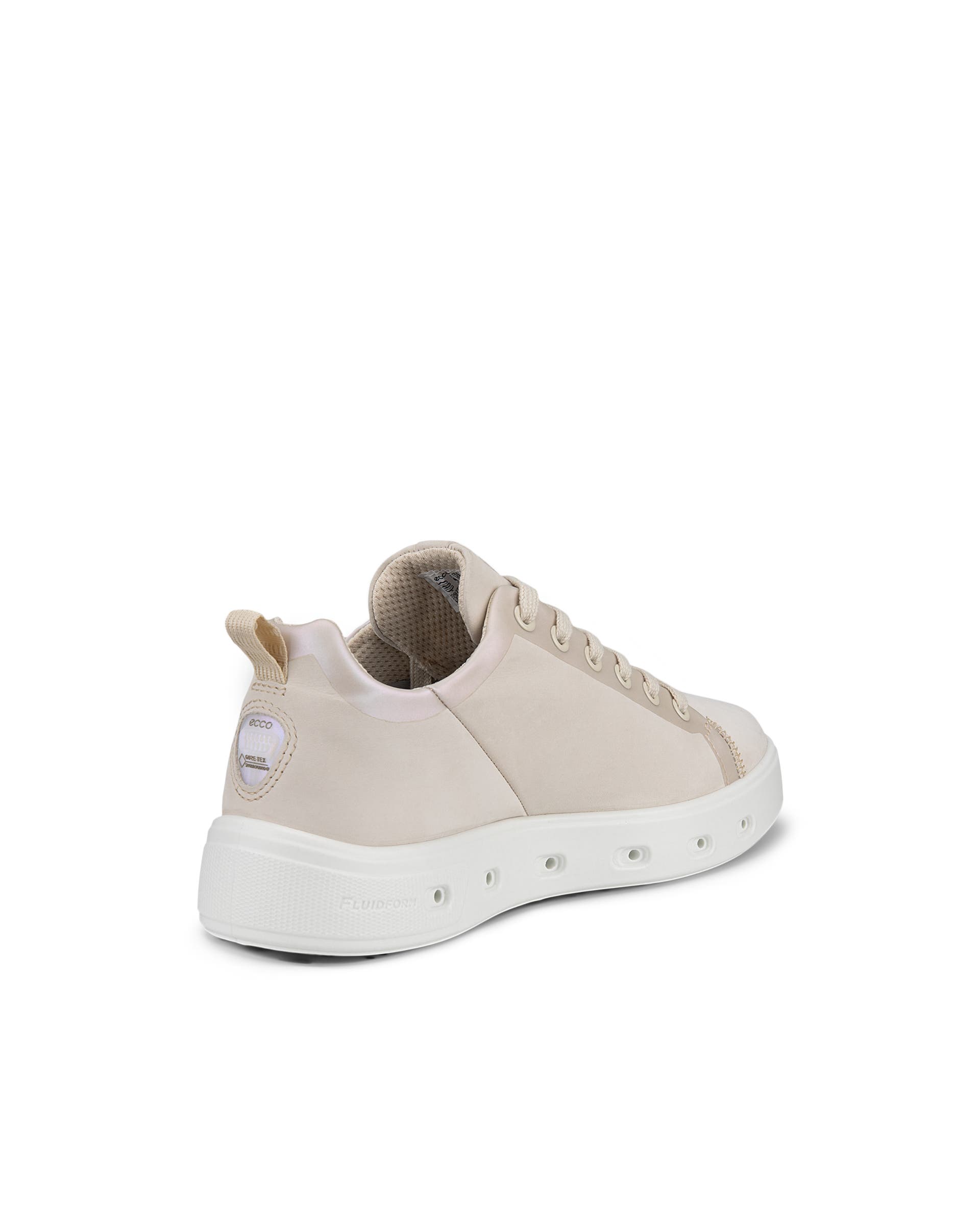 ECCO® Street 720 Gore-Tex sneakers i nubuck til damer - Beige - Back