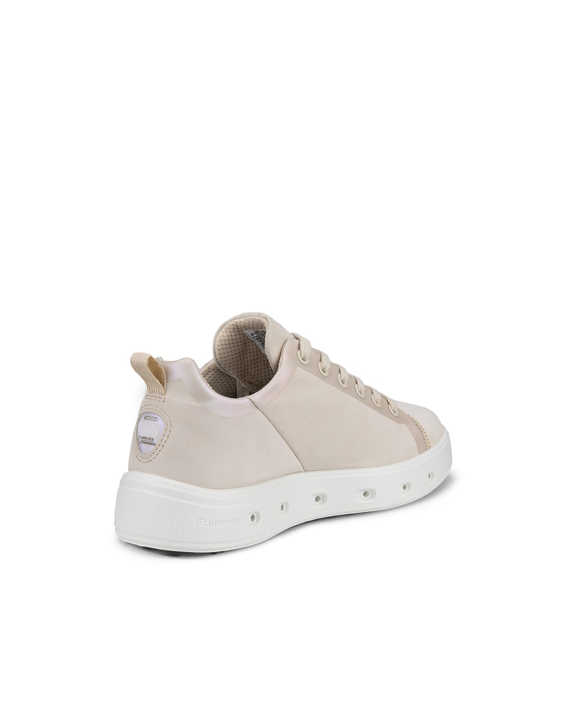 ECCO® Street 720 Gore-Tex sneakers i nubuck til damer - Beige - Back