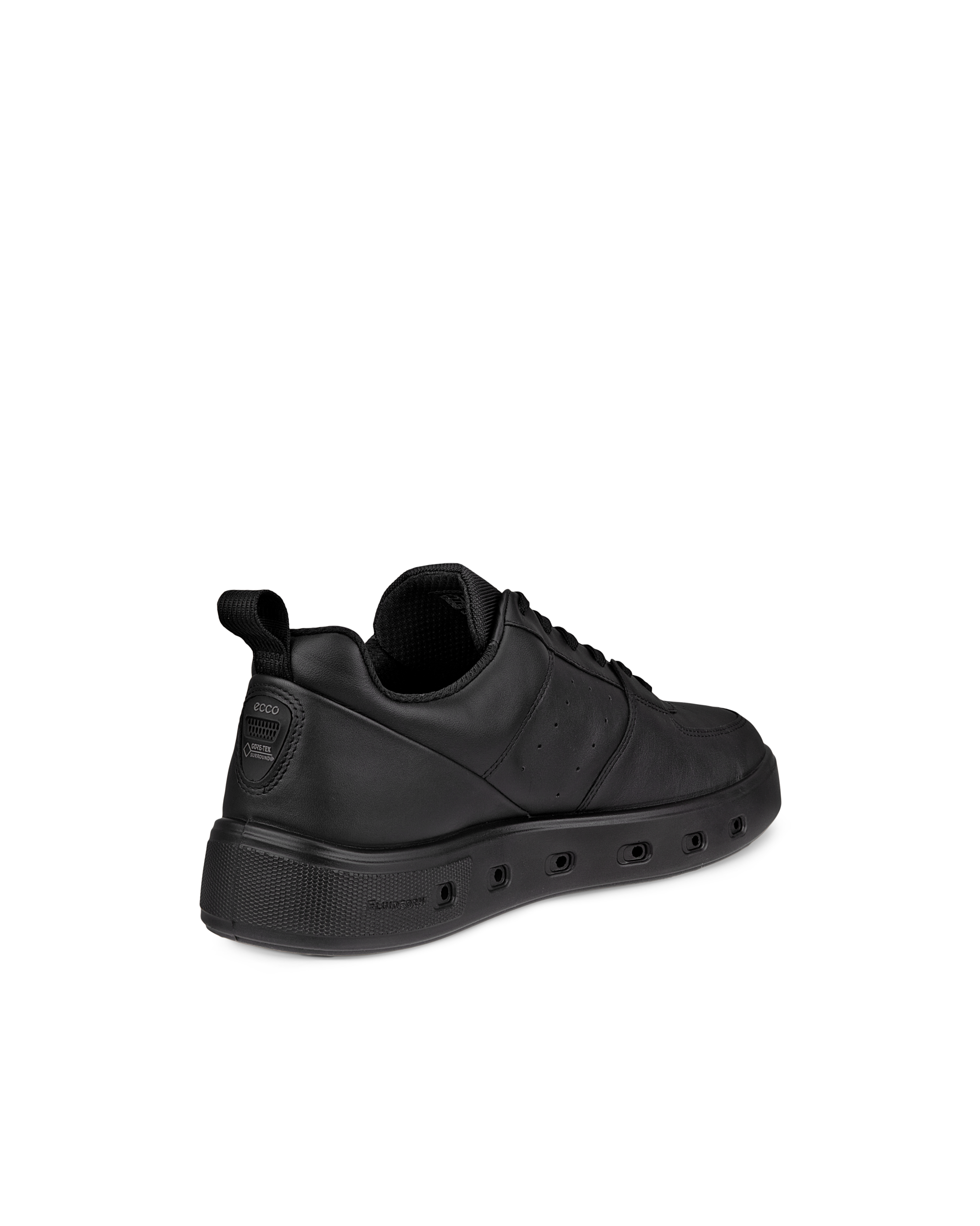 ECCO® Street 720 ādas Gore-Tex ikdienas apavi vīriešiem - Melns - Back