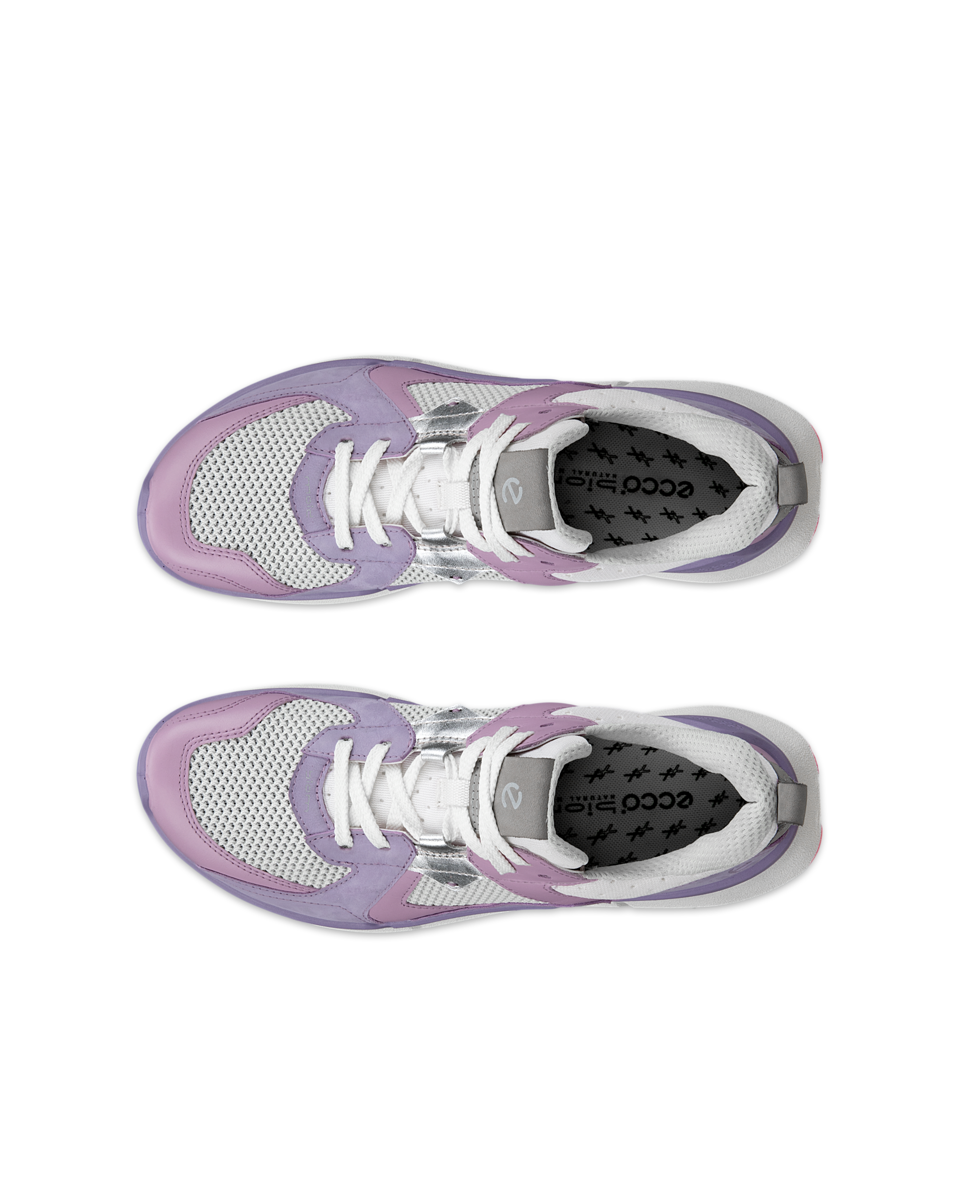 ECCO® Biom 2.0 Dames leren sneaker - Paars - Top left pair