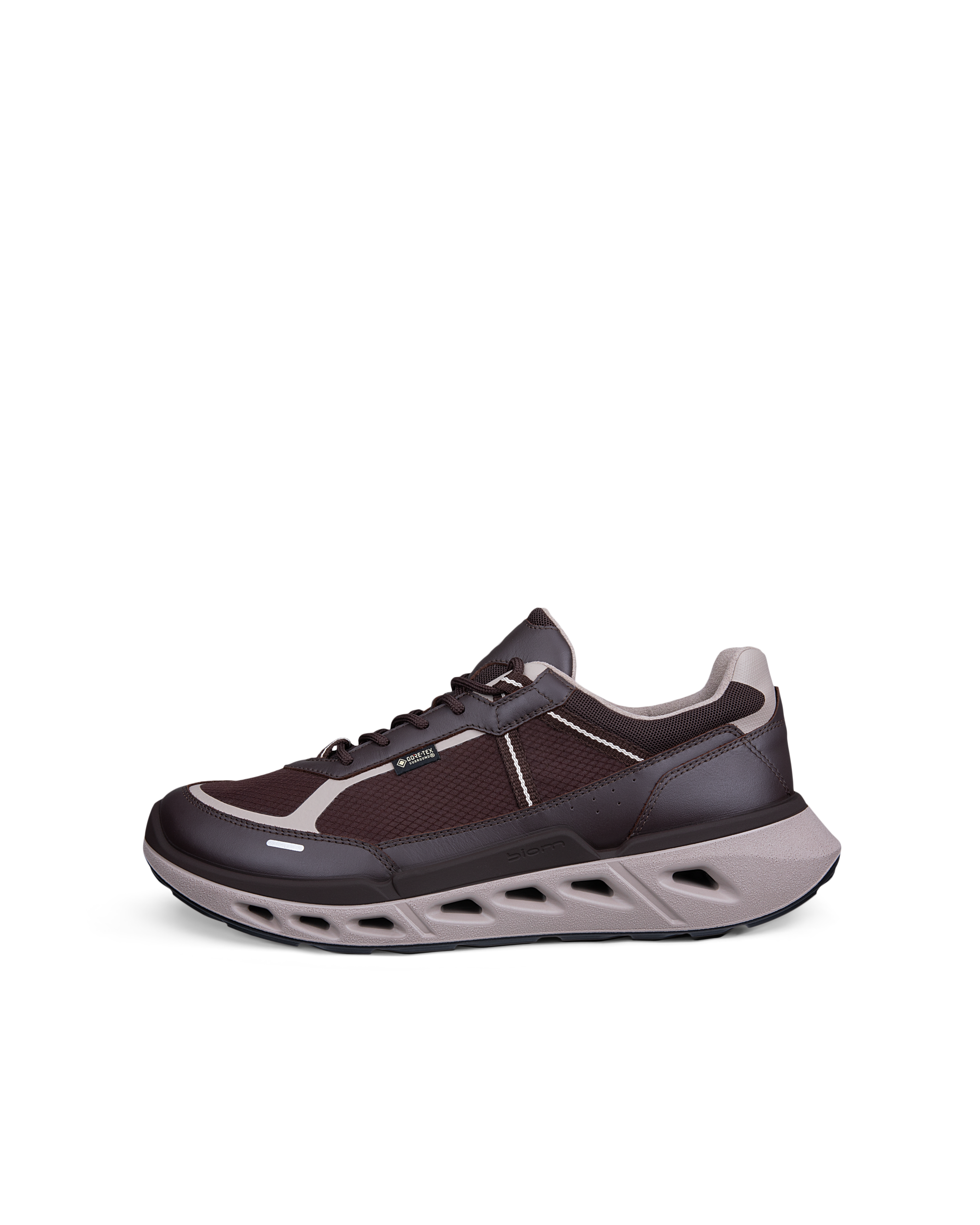 ECCO BIOM 720 - Men's Leather Gore-Tex Trainer - Brown - 46- Gore-Tex