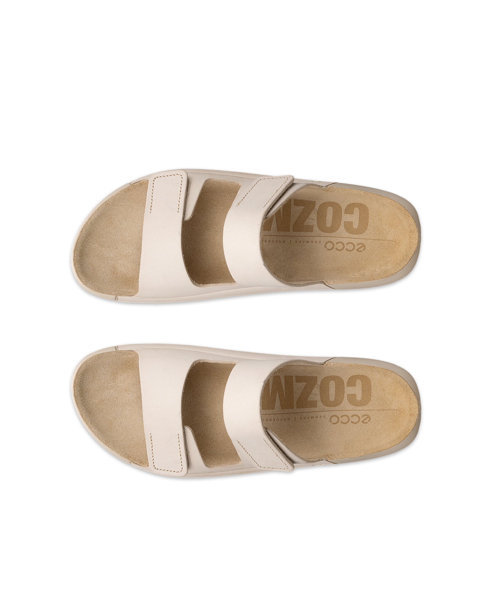 ECCO® Cozmo rihmadega nubuknahast sandaalid naistele - Beež - Top left pair