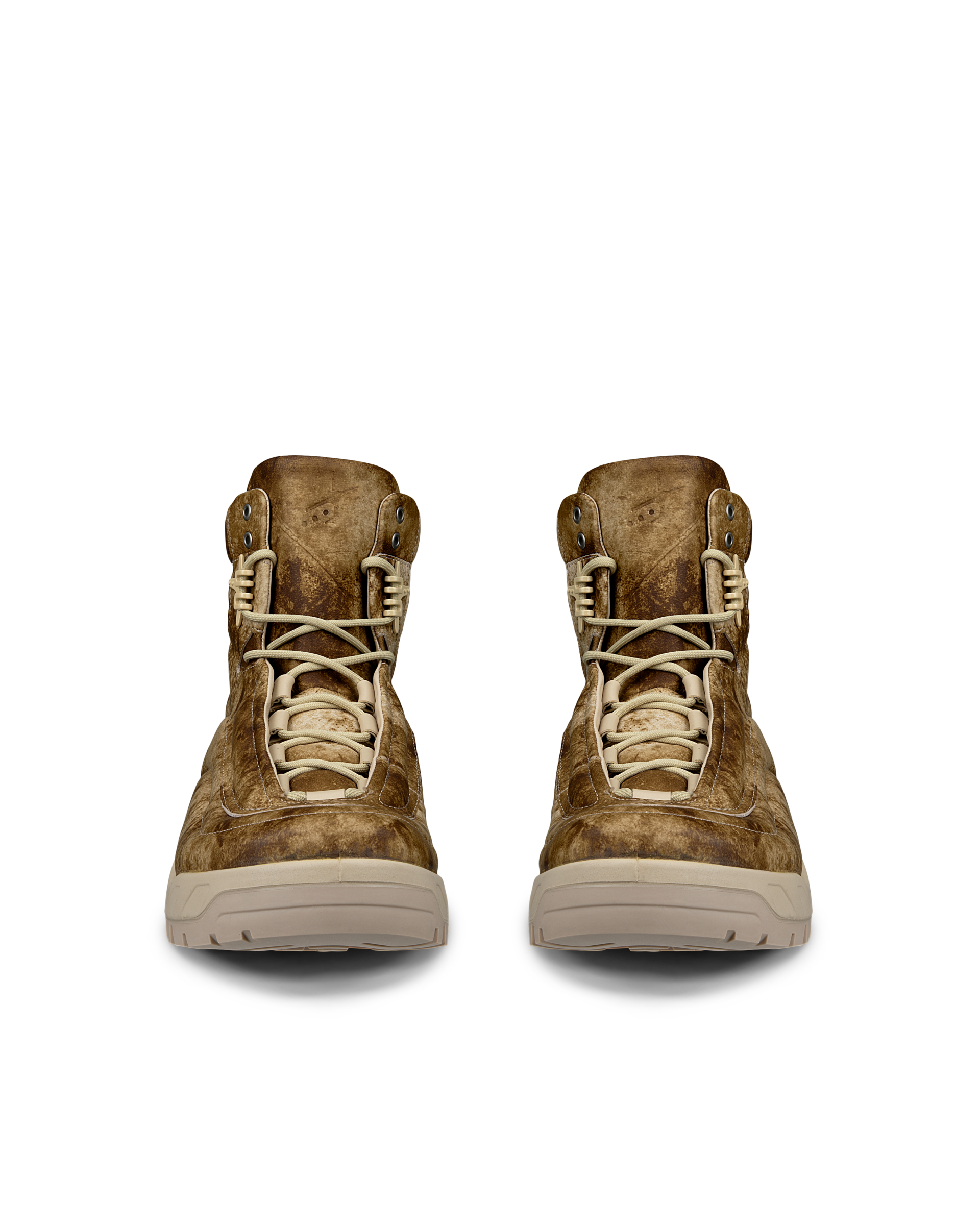 ECCO OFFROAD RAL7000 MENS メンズ レザースニーカー | ベージュ