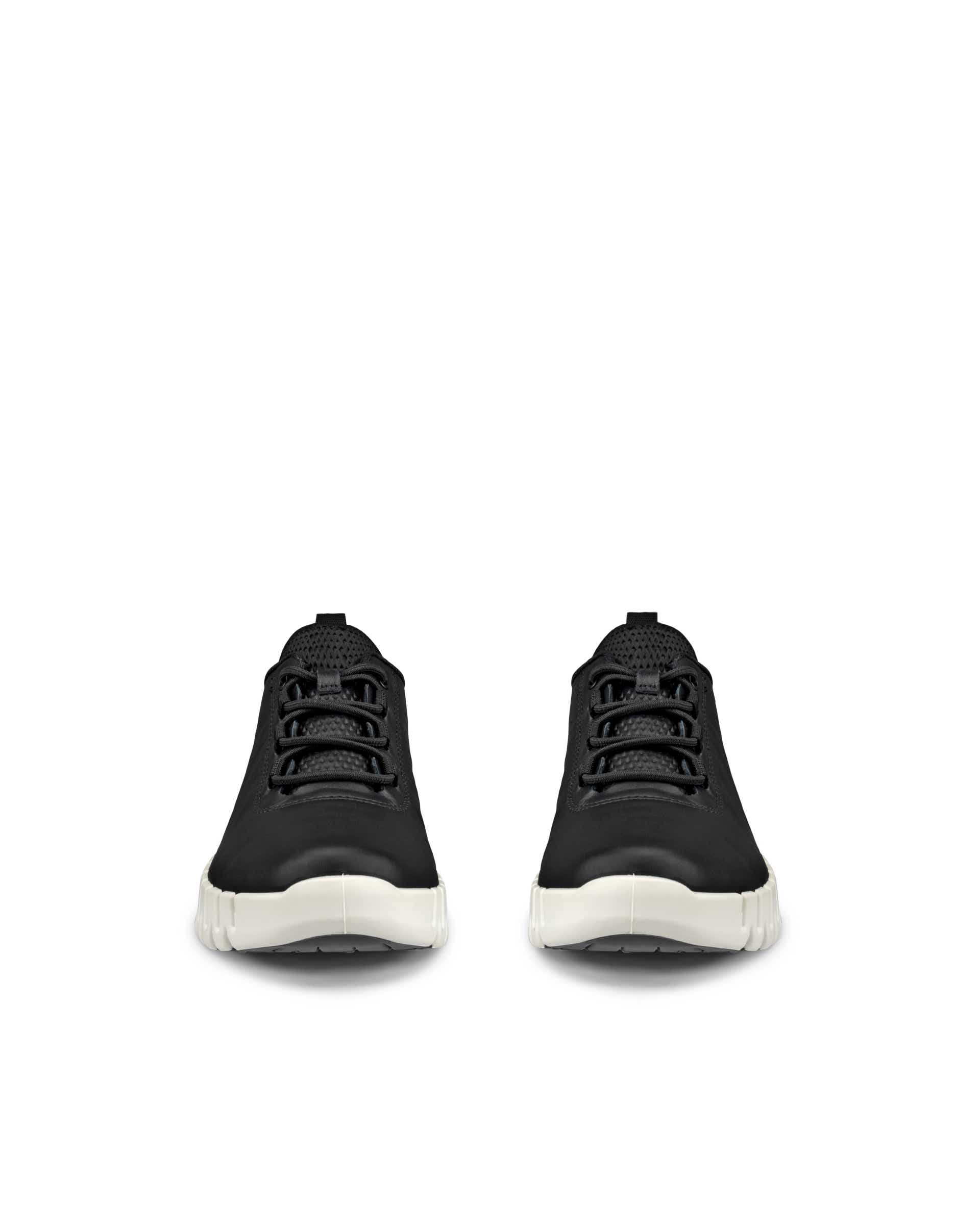 Naisten ECCO® Gruuv nahka tennari - Musta - Front pair