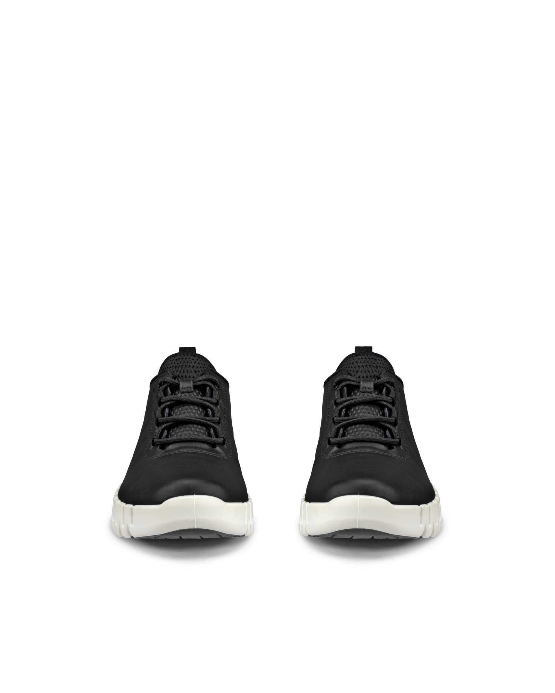 Naisten ECCO® Gruuv nahka tennari - Musta - Front pair