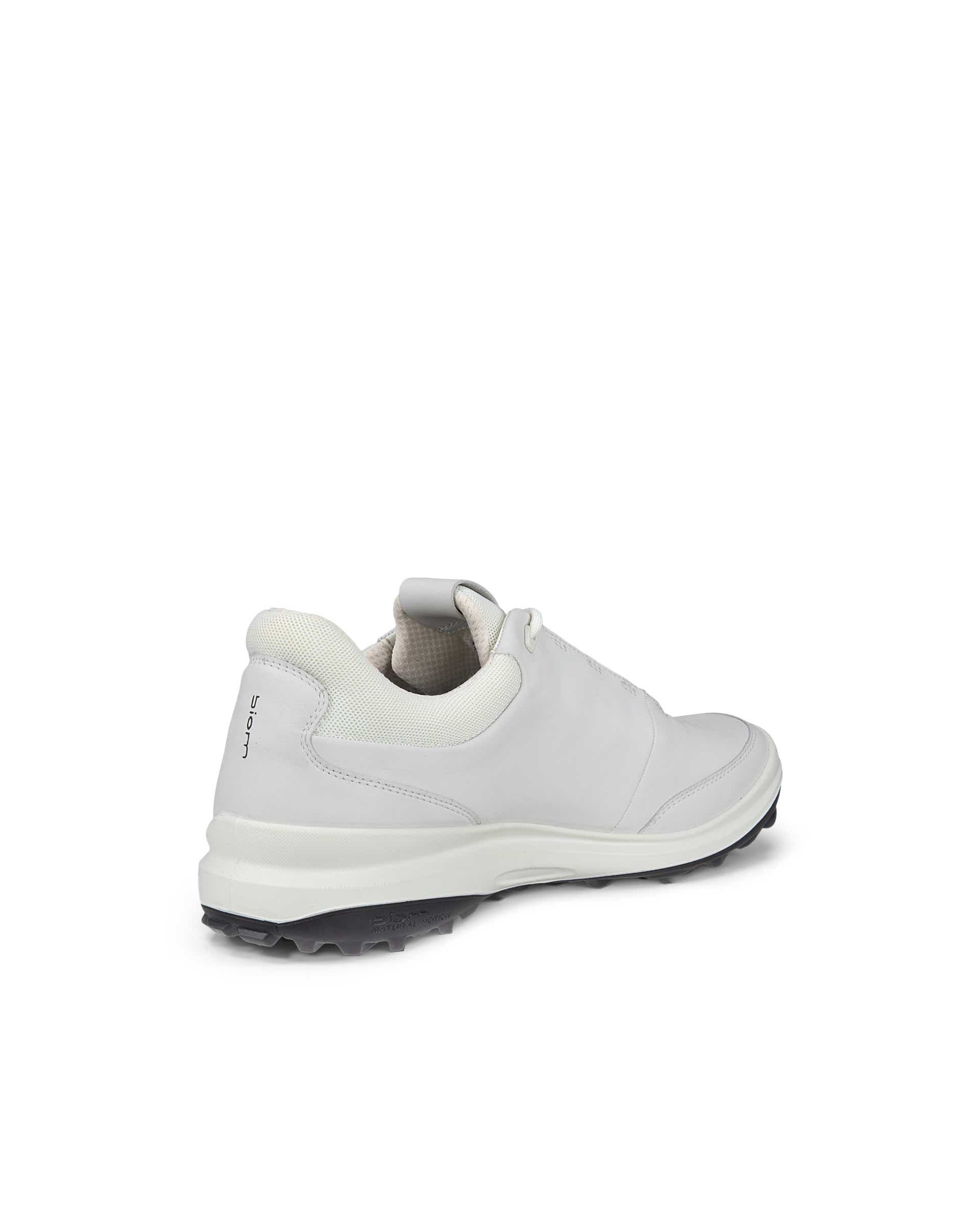 Men's ECCO® Golf Biom Hybrid 3 Leather Golf Shoe - White - Back