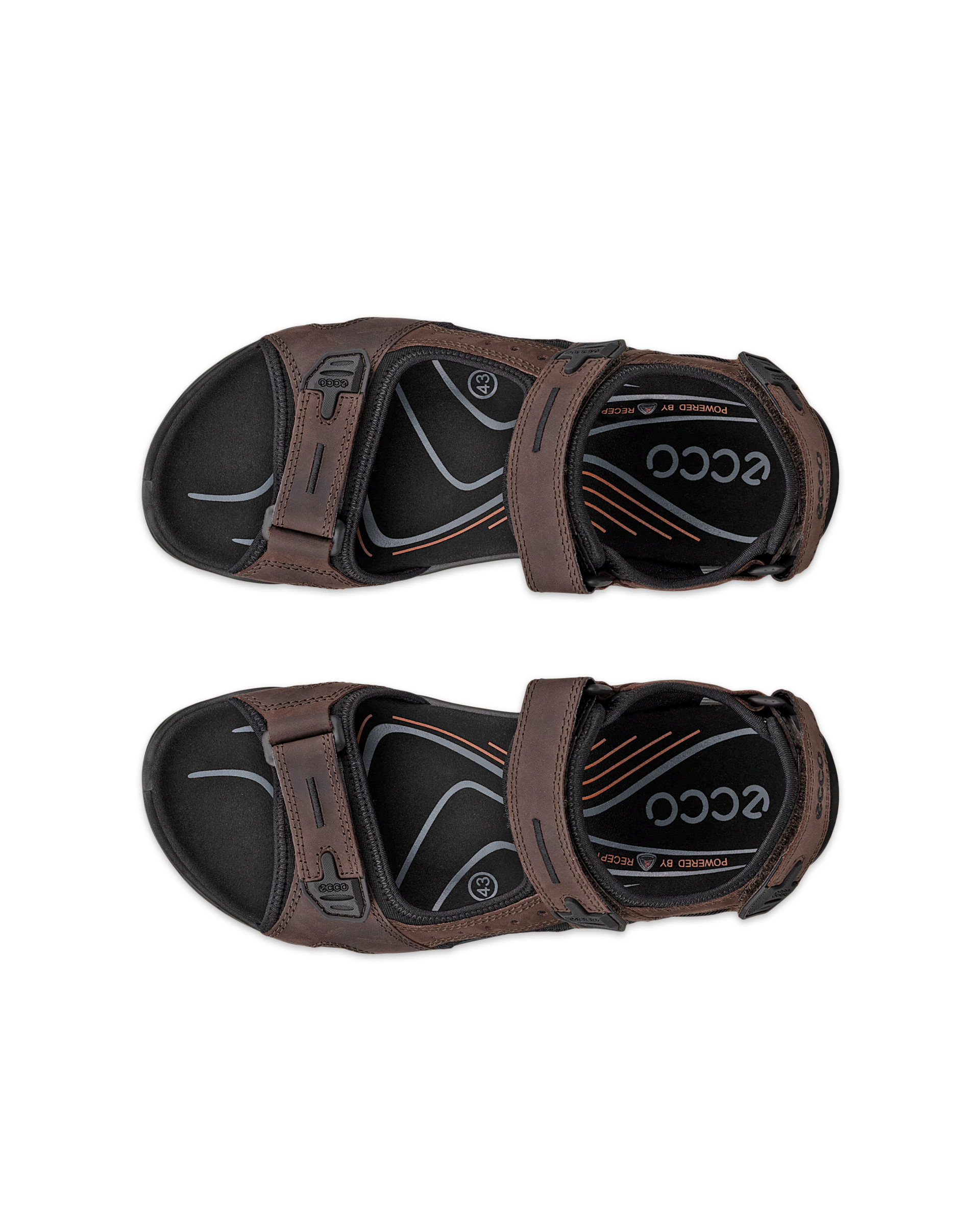 ECCO OFFROAD MEN'S SANDAL - Brown - Top left pair