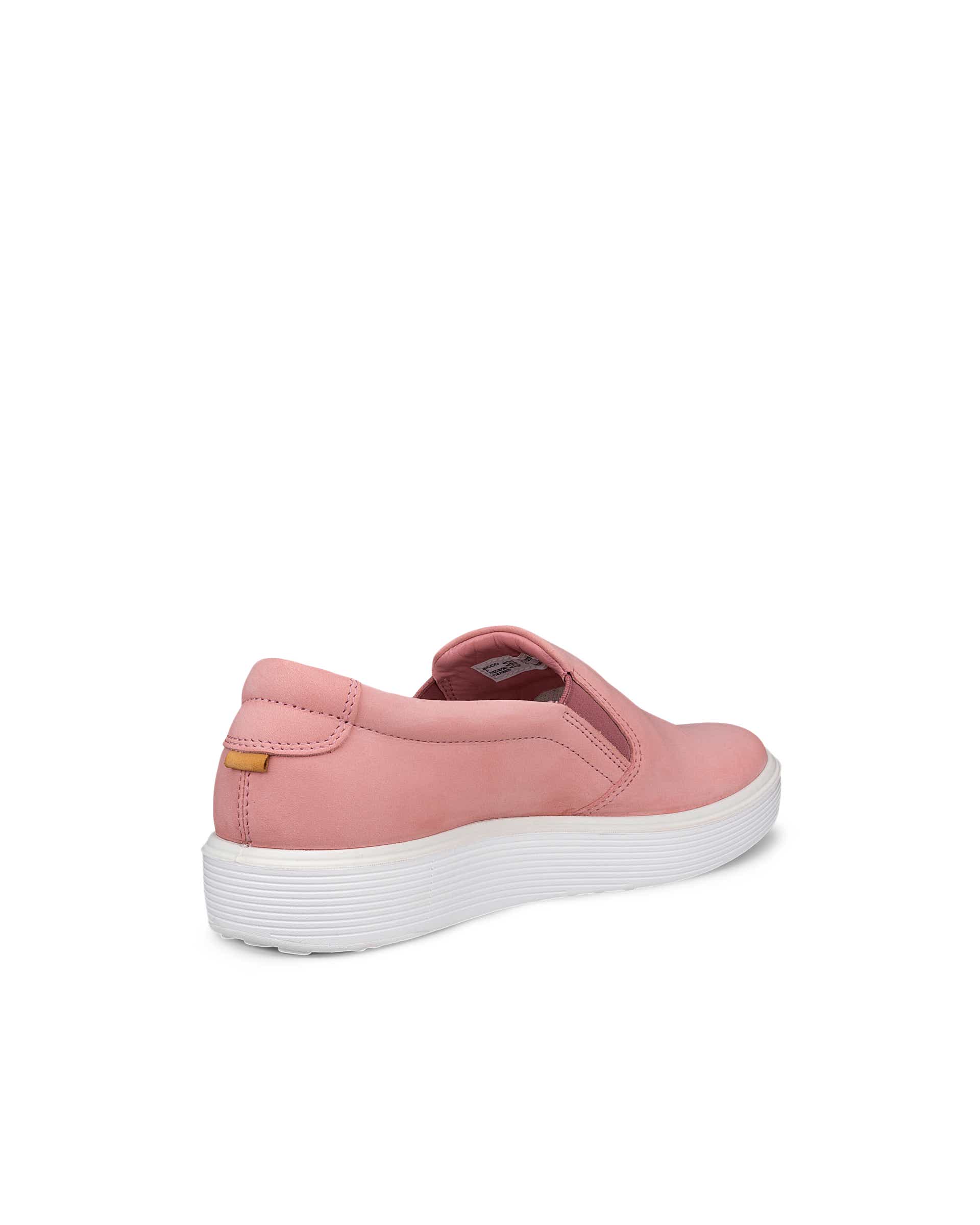 ECCO® Soft 60 Damen Sneaker aus Nubukleder - Rosa - Back