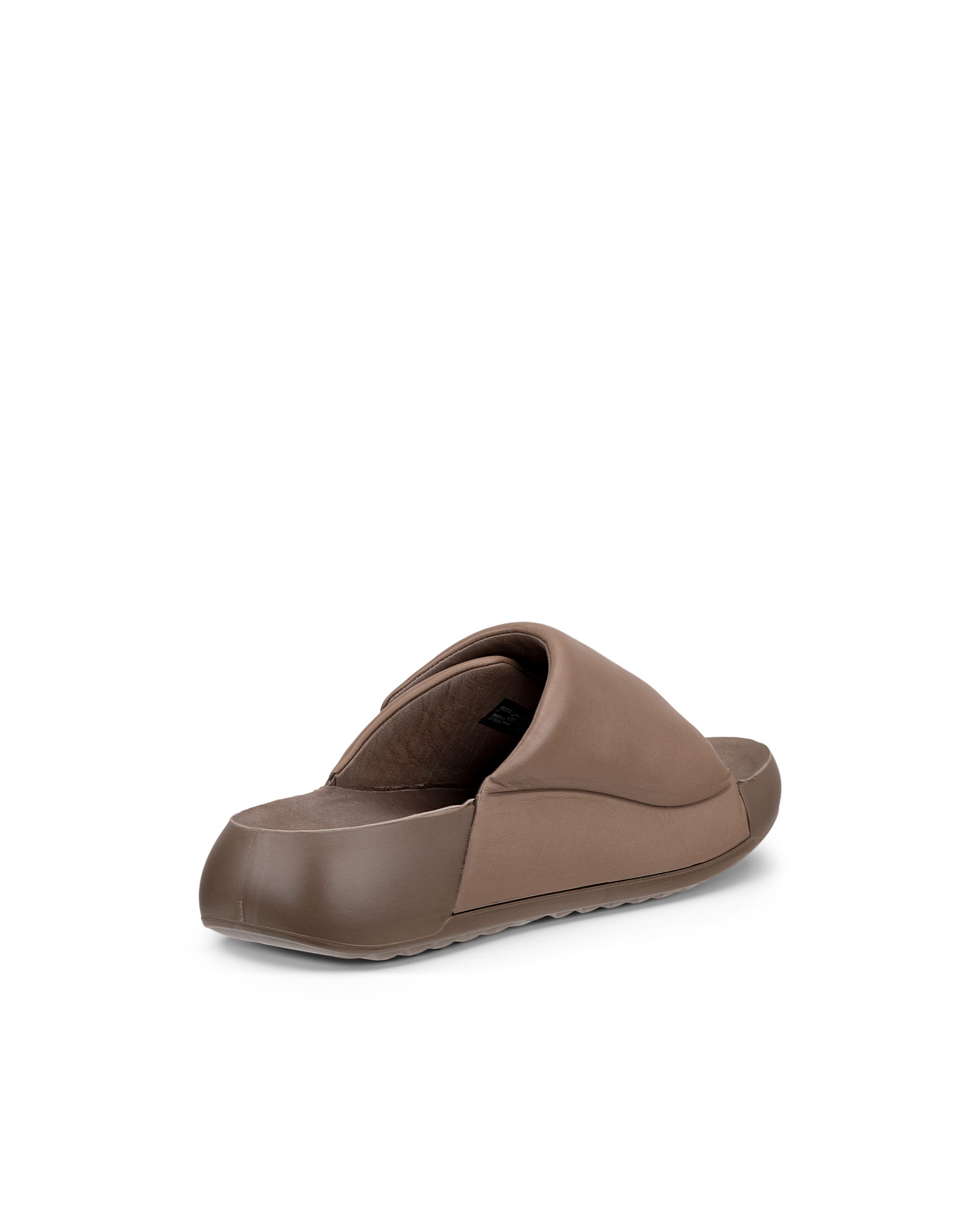 Women's ECCO® Cozmo Platform Leather Two Strap Sandal - Brown - Back