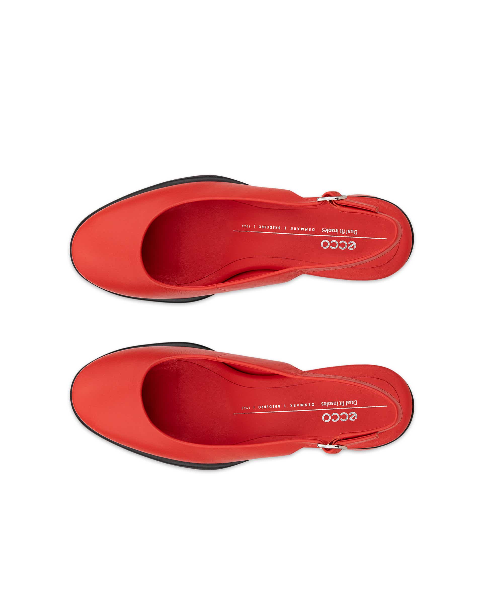 ECCO® Sculpted LX 55 Damen Lederpumps mit Blockabsatz - Rot - Top left pair