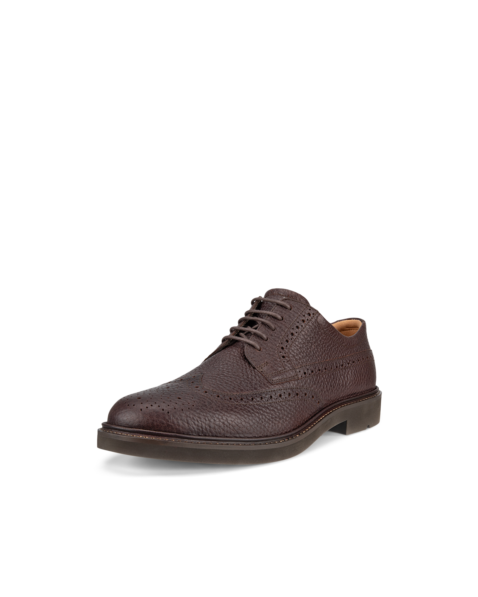 ECCO Metropole London メンズ レザーブローグシューズ - ブラウン - Main