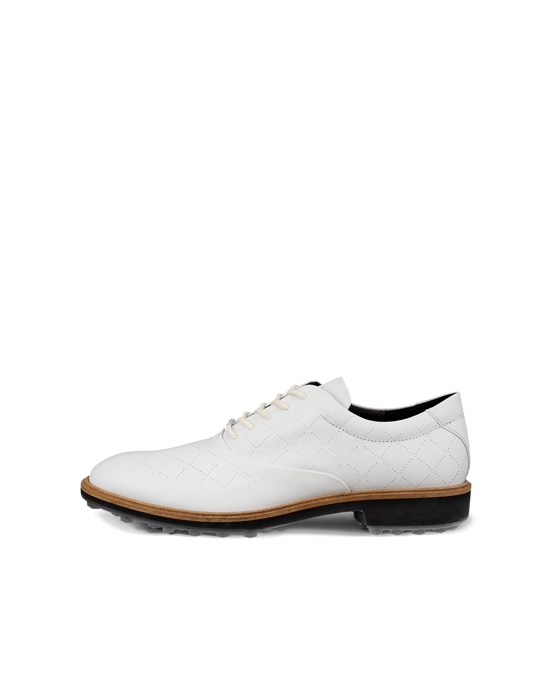 Men's ECCO® Golf Classic Hybrid Leather Golf Shoe - White - Outside