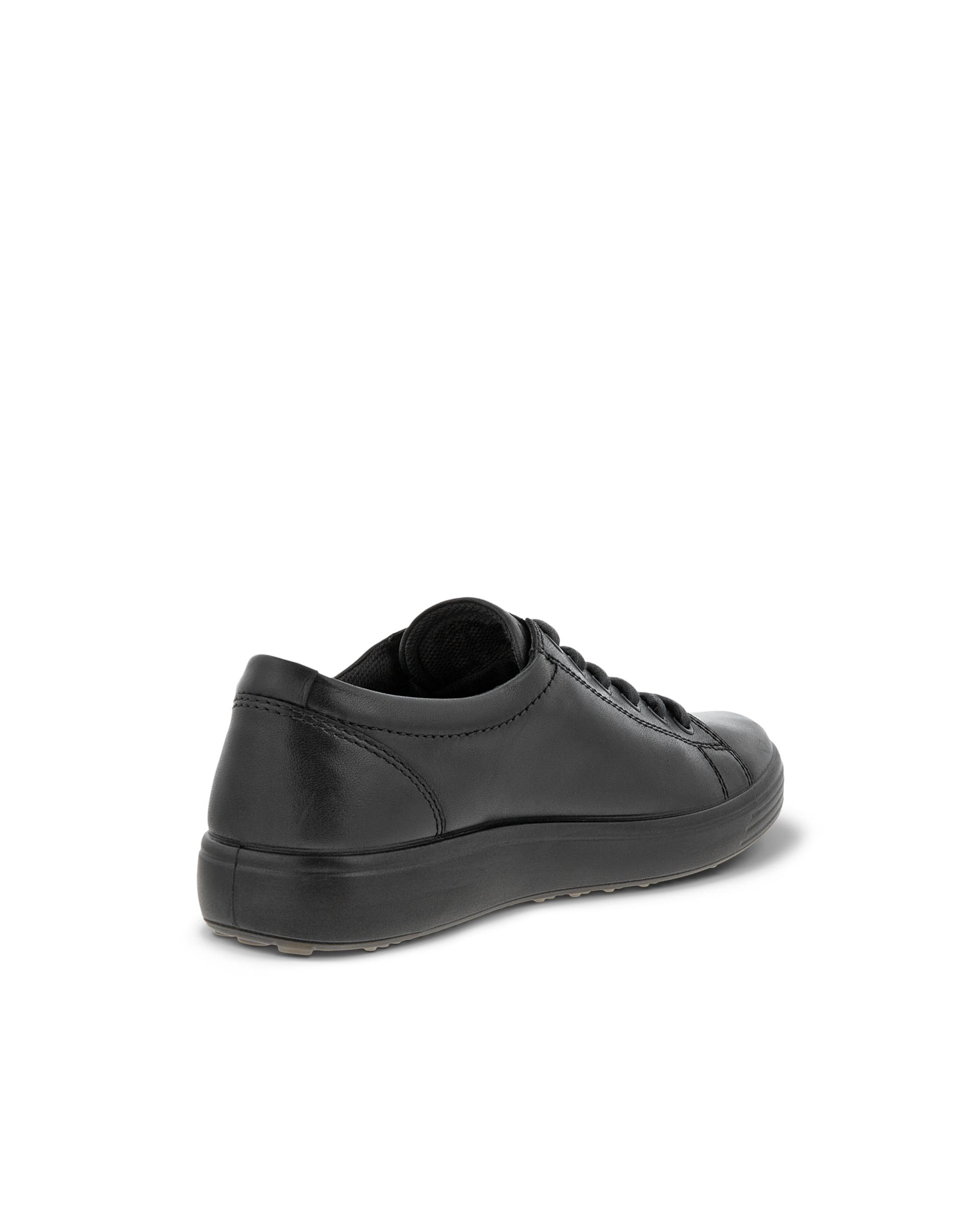 ECCO® Soft 7 baskets en cuir pour homme - Noir - Back