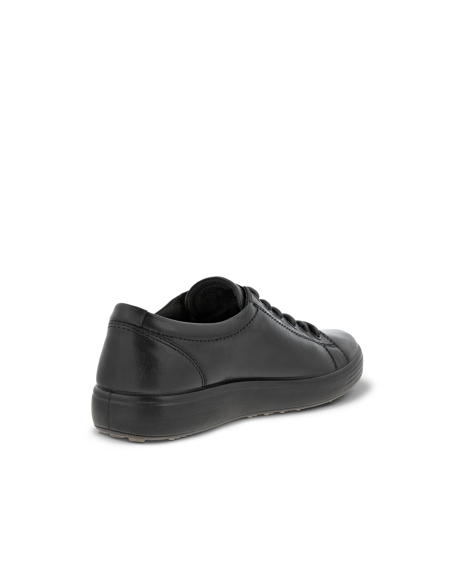 ECCO® Soft 7 baskets en cuir pour homme - Noir - Back